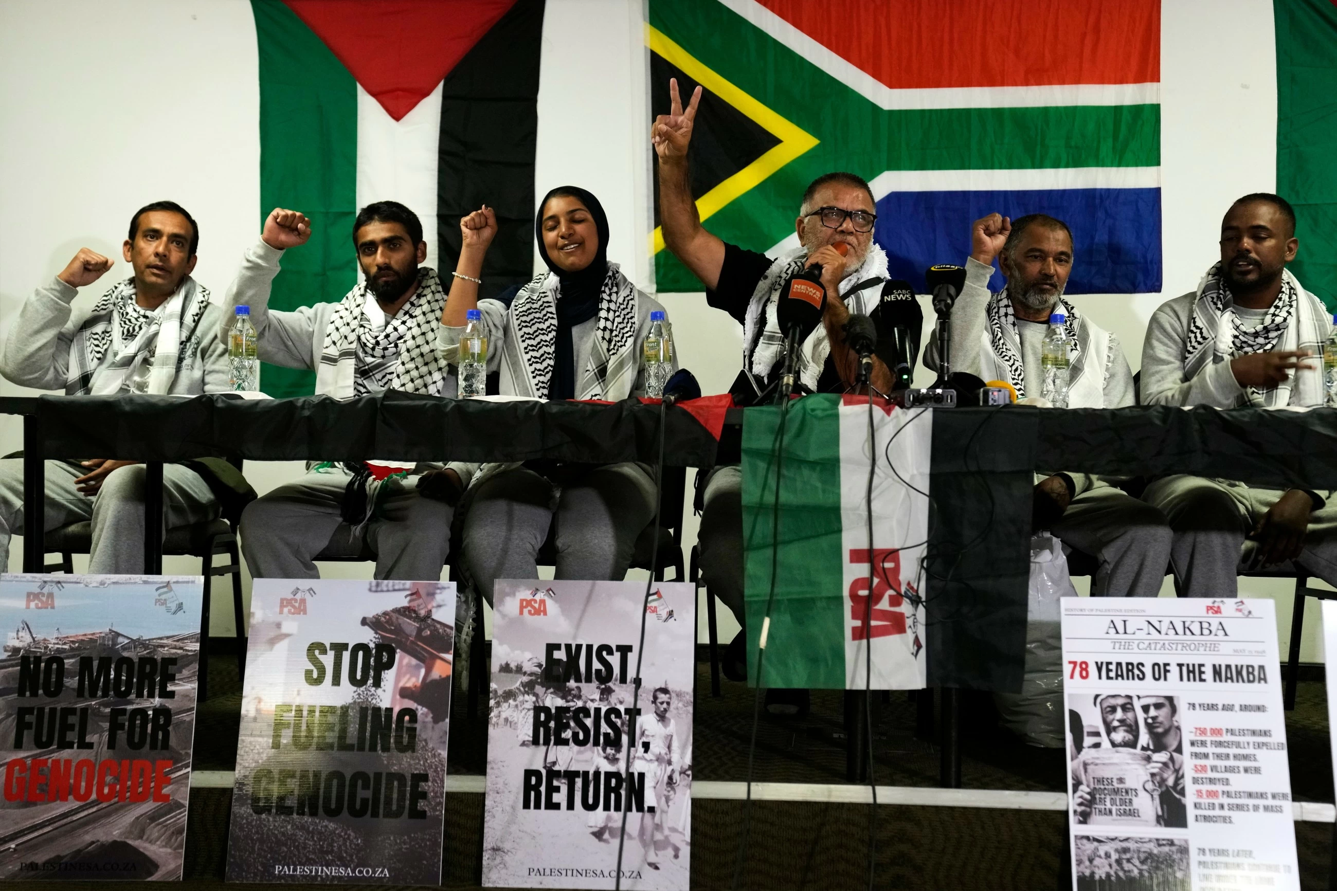 S.African Gaza flotilla activists allege torture and electrocution in Israeli detention