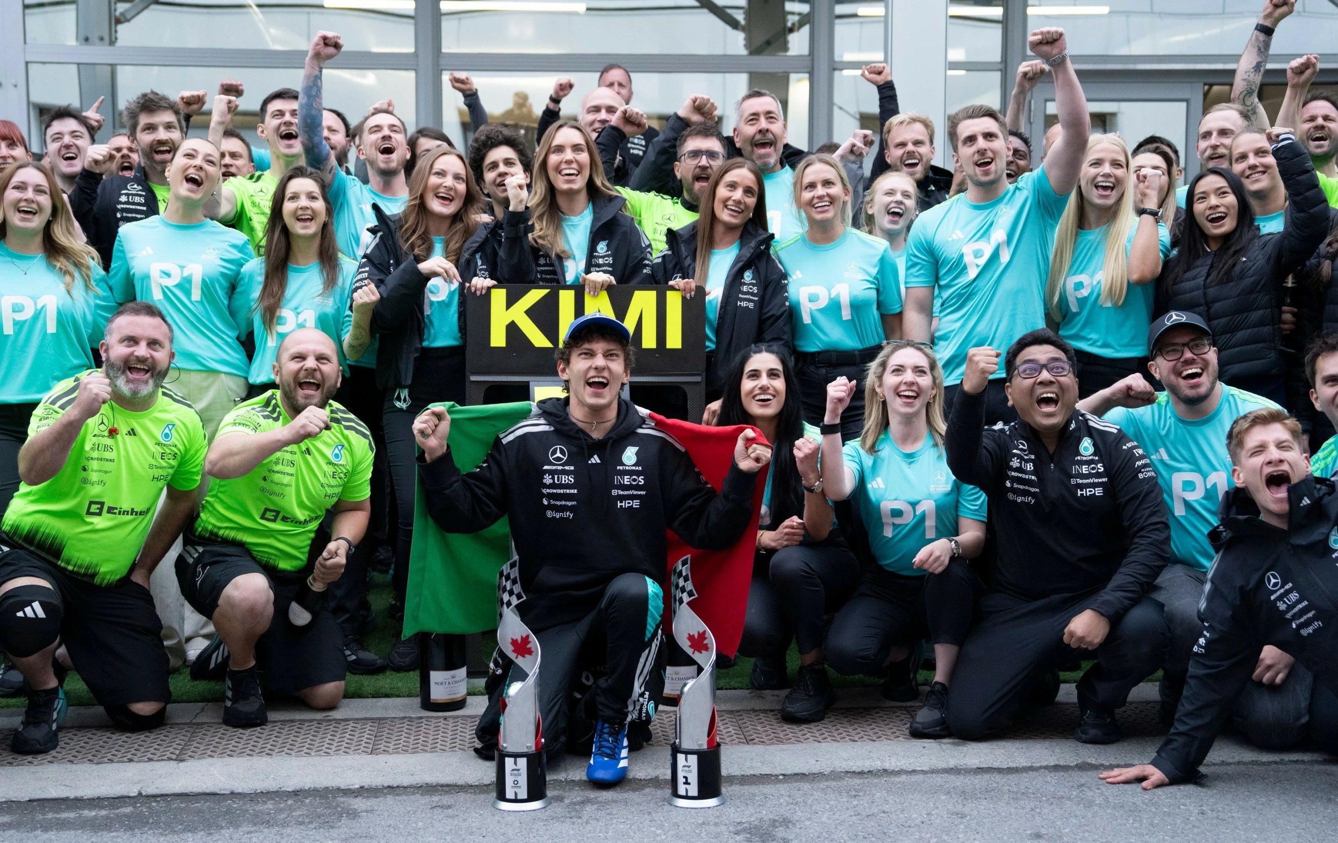 Mercedes teen star Kimi Antonelli wins the Canadian GP
