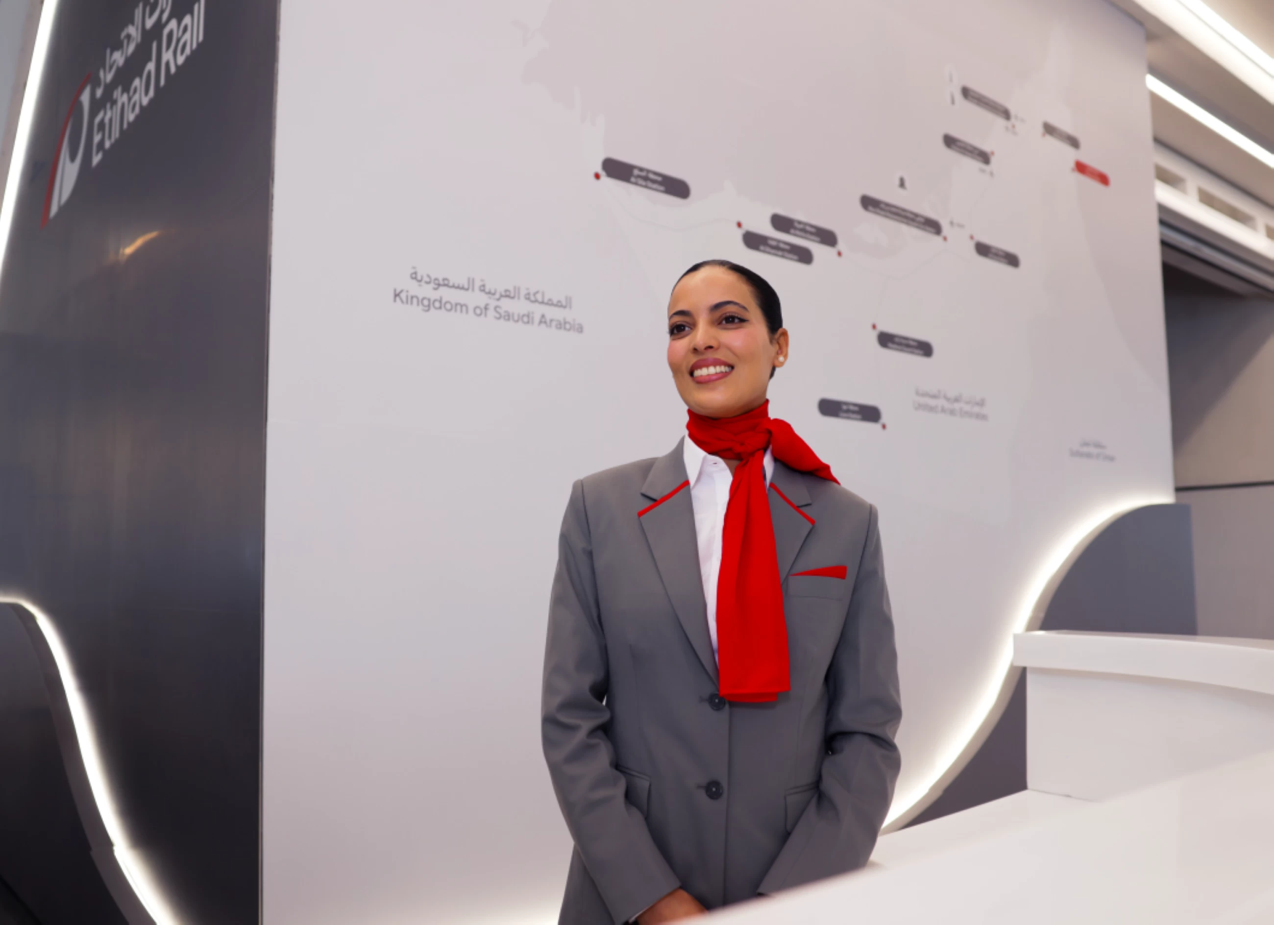 Etihad Rail unveils first official staff uniforms ahead of introduction of services