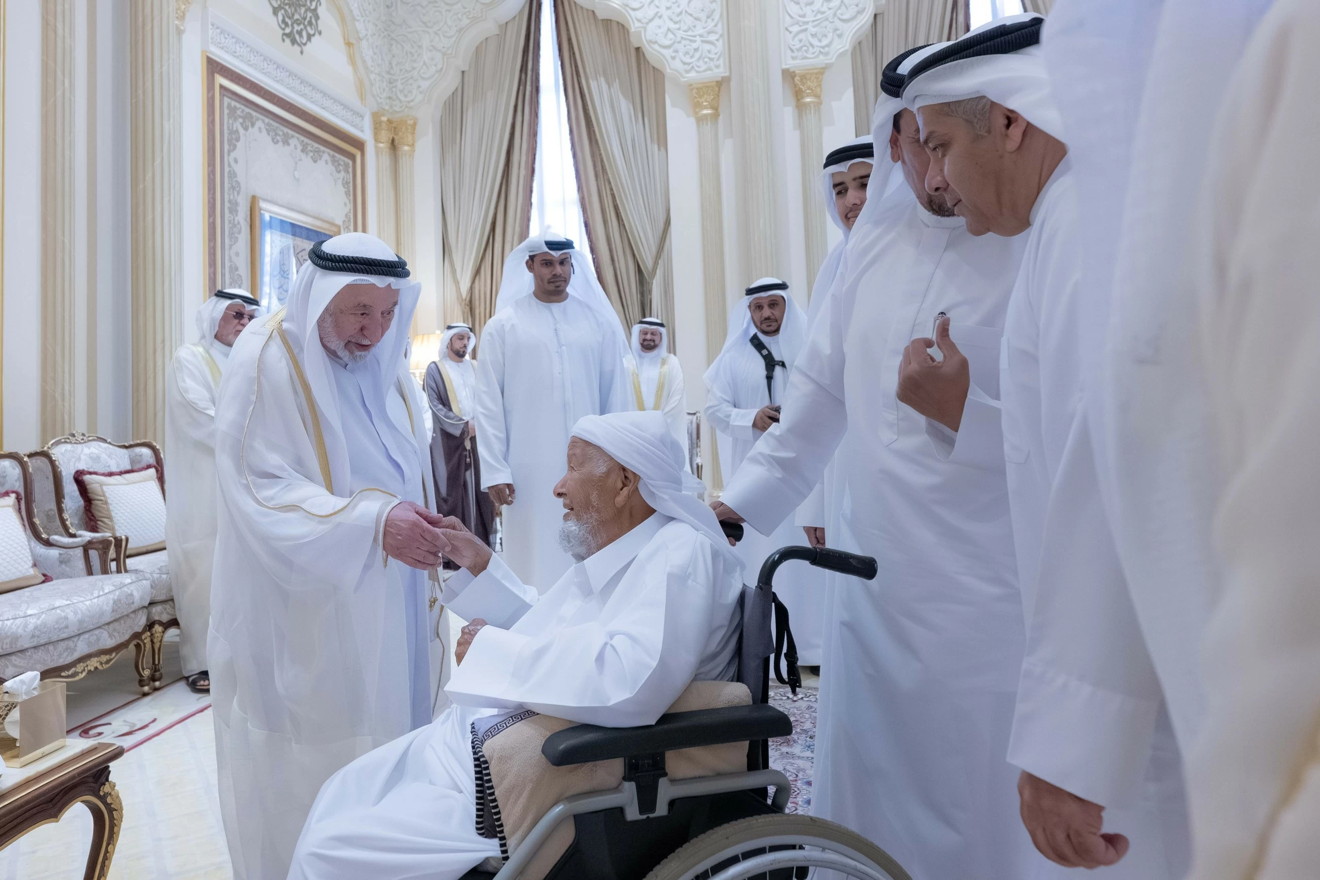 Sheikh Sultan receives Eid Al Adha well-wishers at Al Badi' Palace