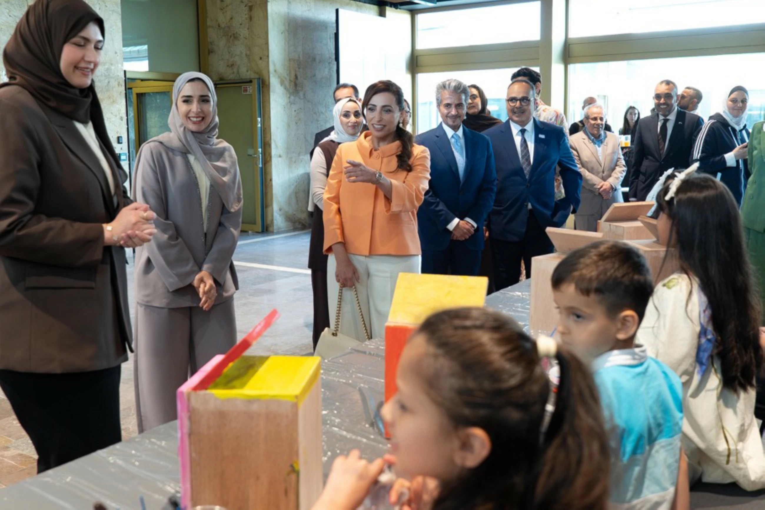 VIDEO: Sheikha Bodour gifts portable Arabic library to Arab children in Poland