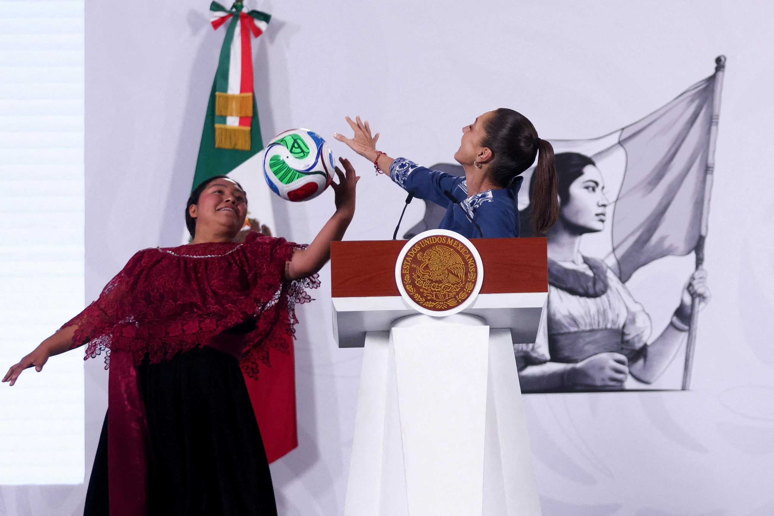 Mexico President Sheinbaum gifts her World Cup ticket to Indigenous athlete
