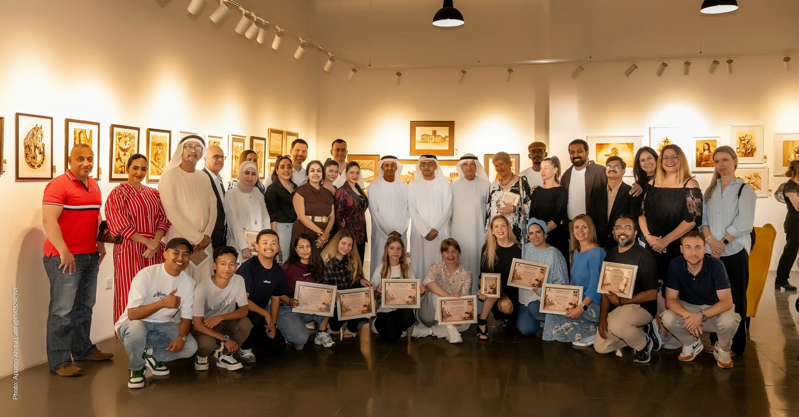 Brew drew: Coffee painting project by Art4you Gallery at Design Gallery RAK