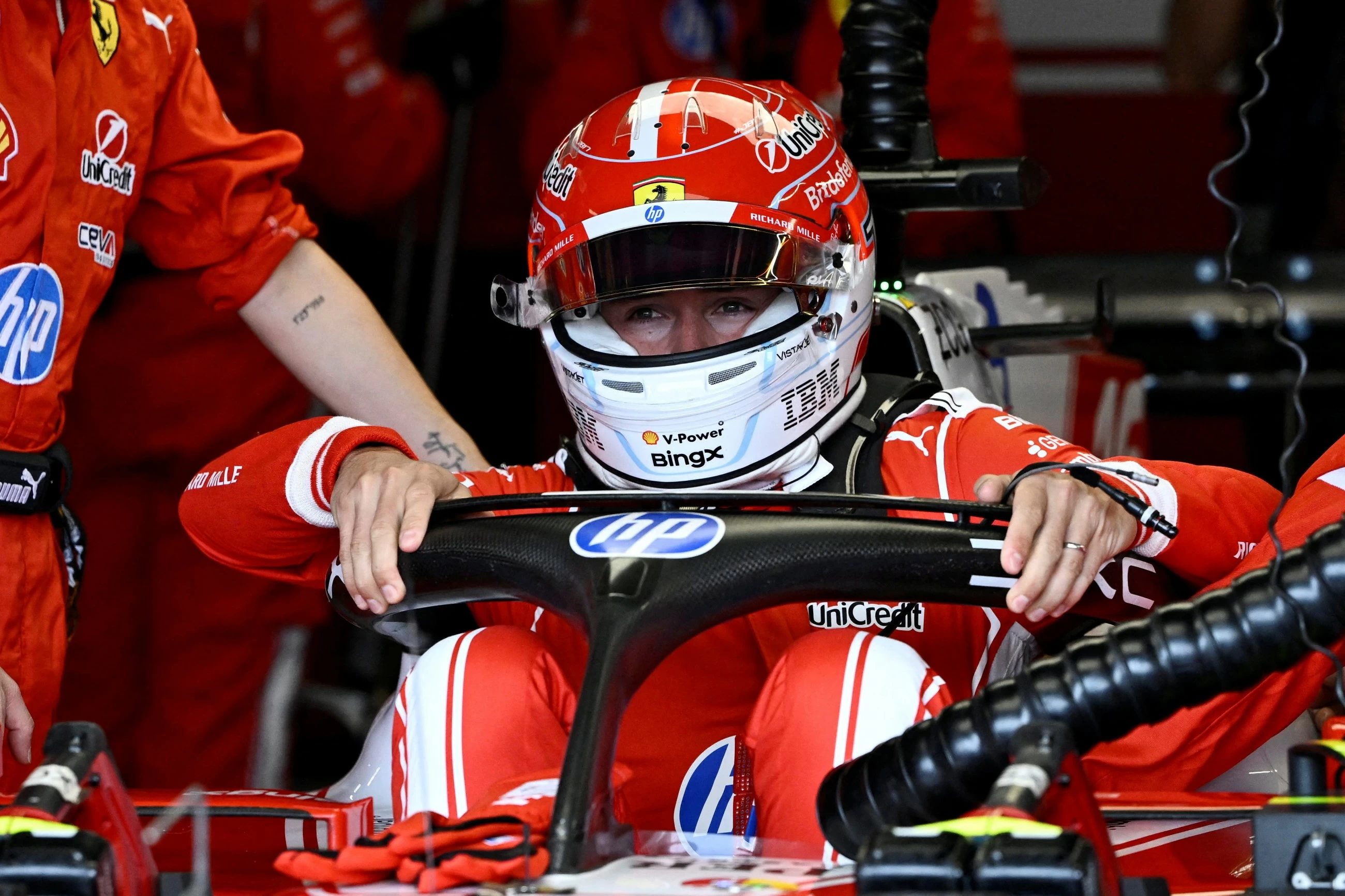 Formula One ace Leclerc extends contract with 'second family' Ferrari