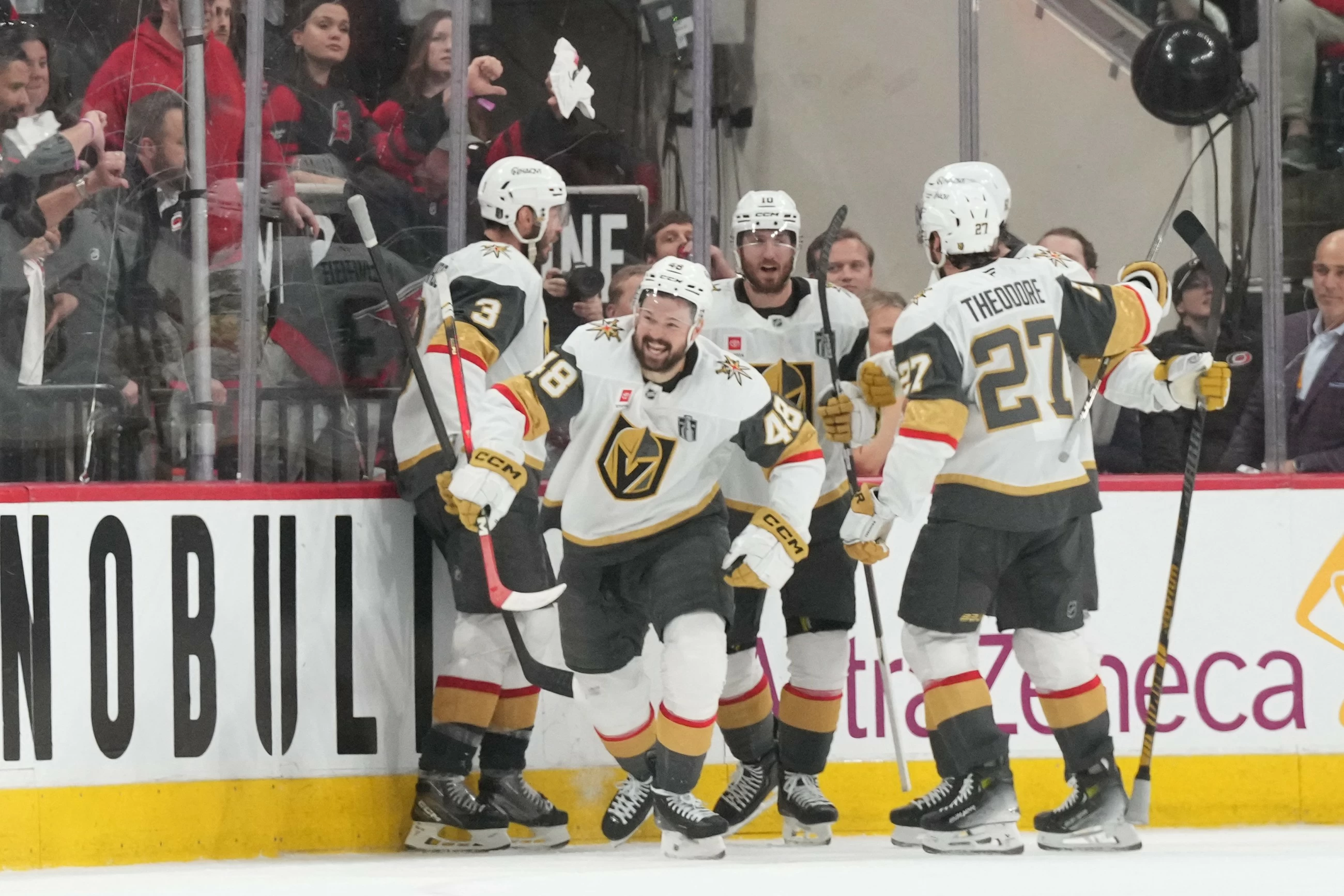 Tomas Hertl's late goal lifts Golden Knights past Hurricanes 5-4 to open Stanley Cup Final