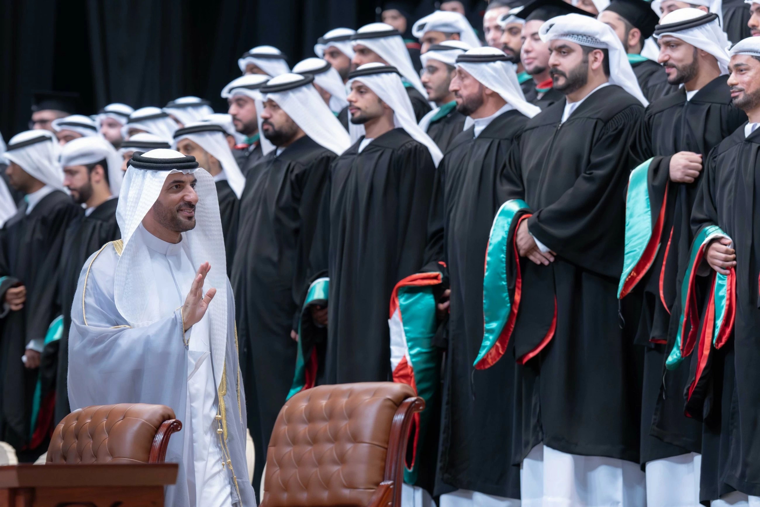 Sultan Bin Ahmed attends University of Sharjah graduation ceremony