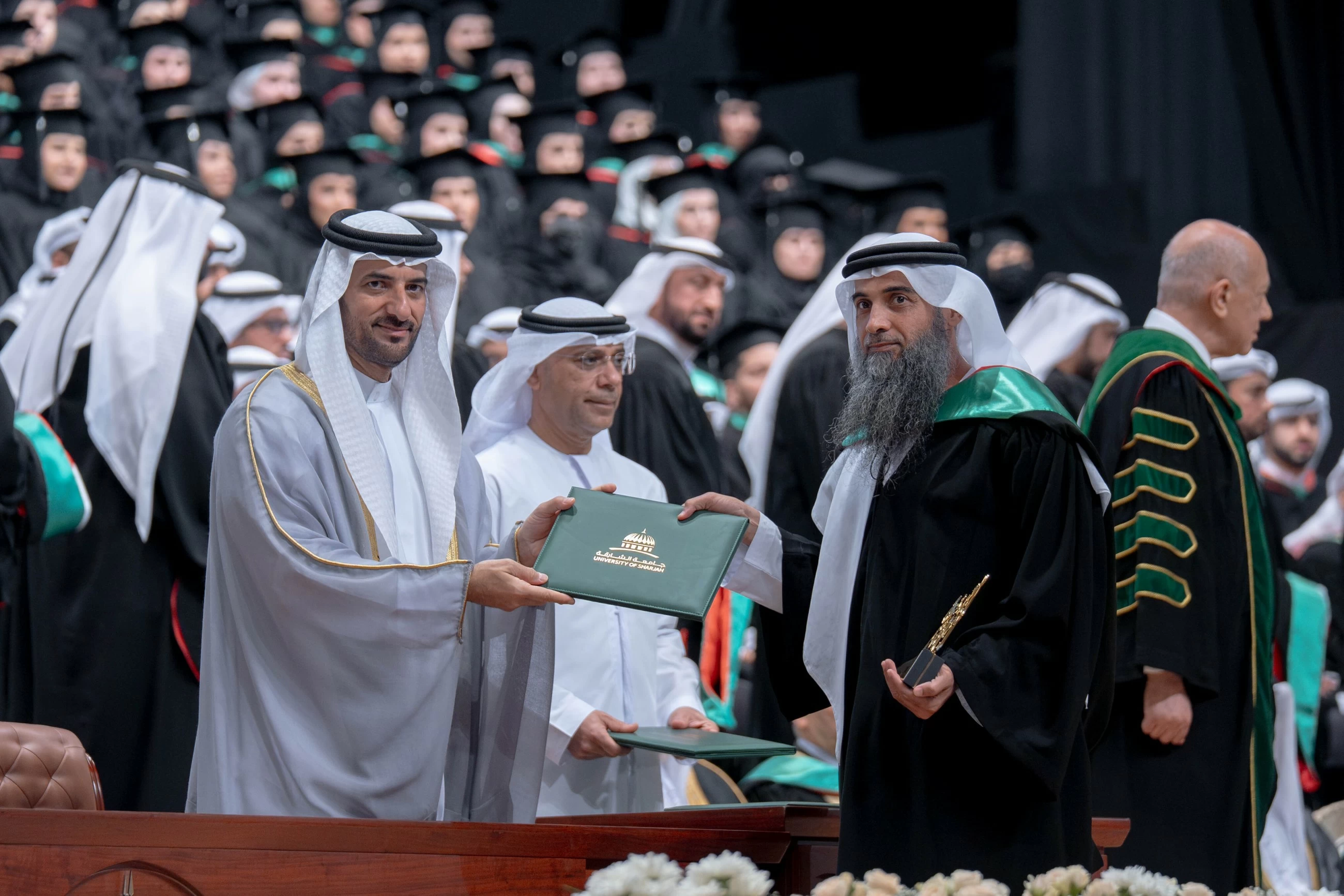 Sultan Bin Ahmed attends University of Sharjah graduation ceremony