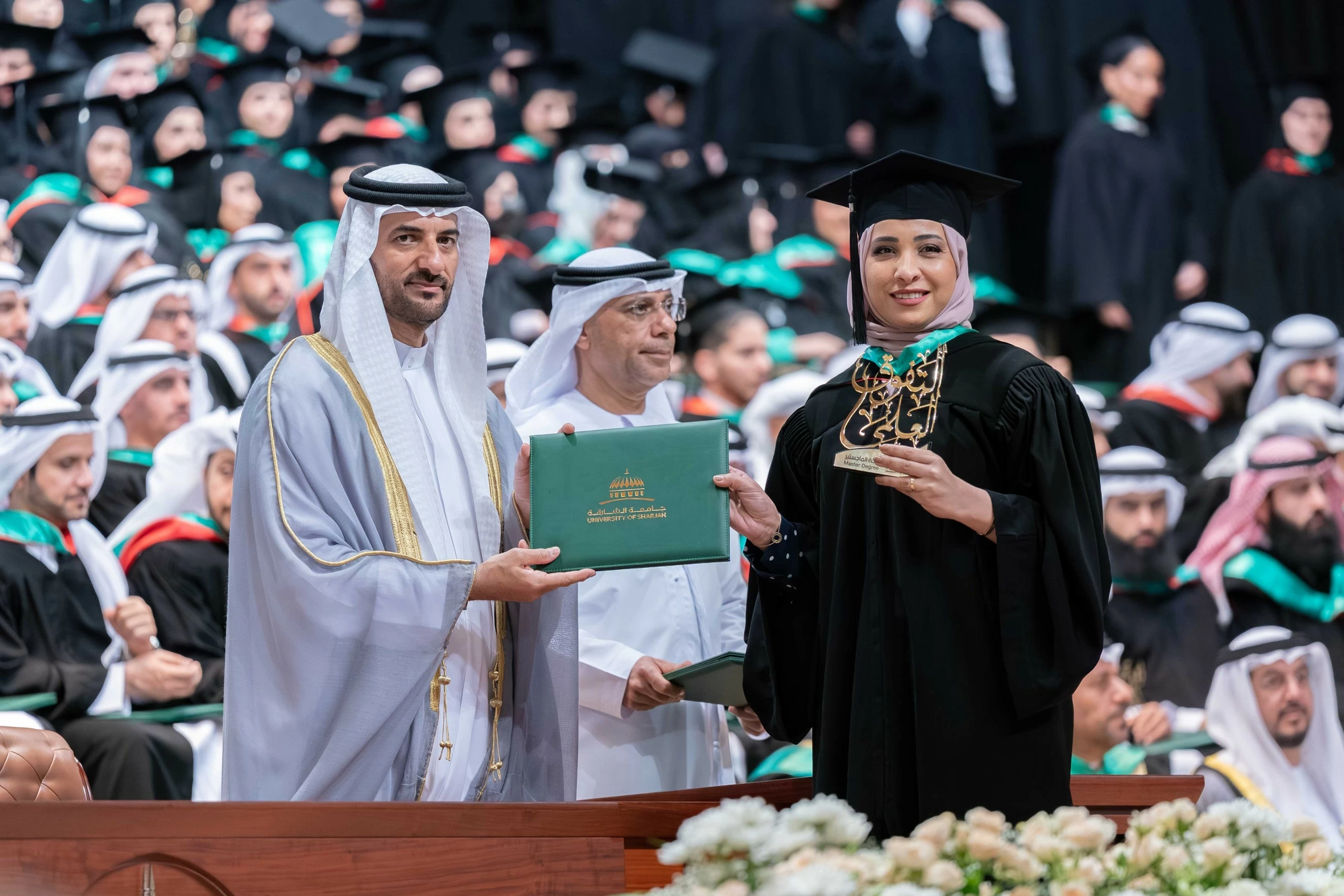 Sultan Bin Ahmed attends University of Sharjah graduation ceremony