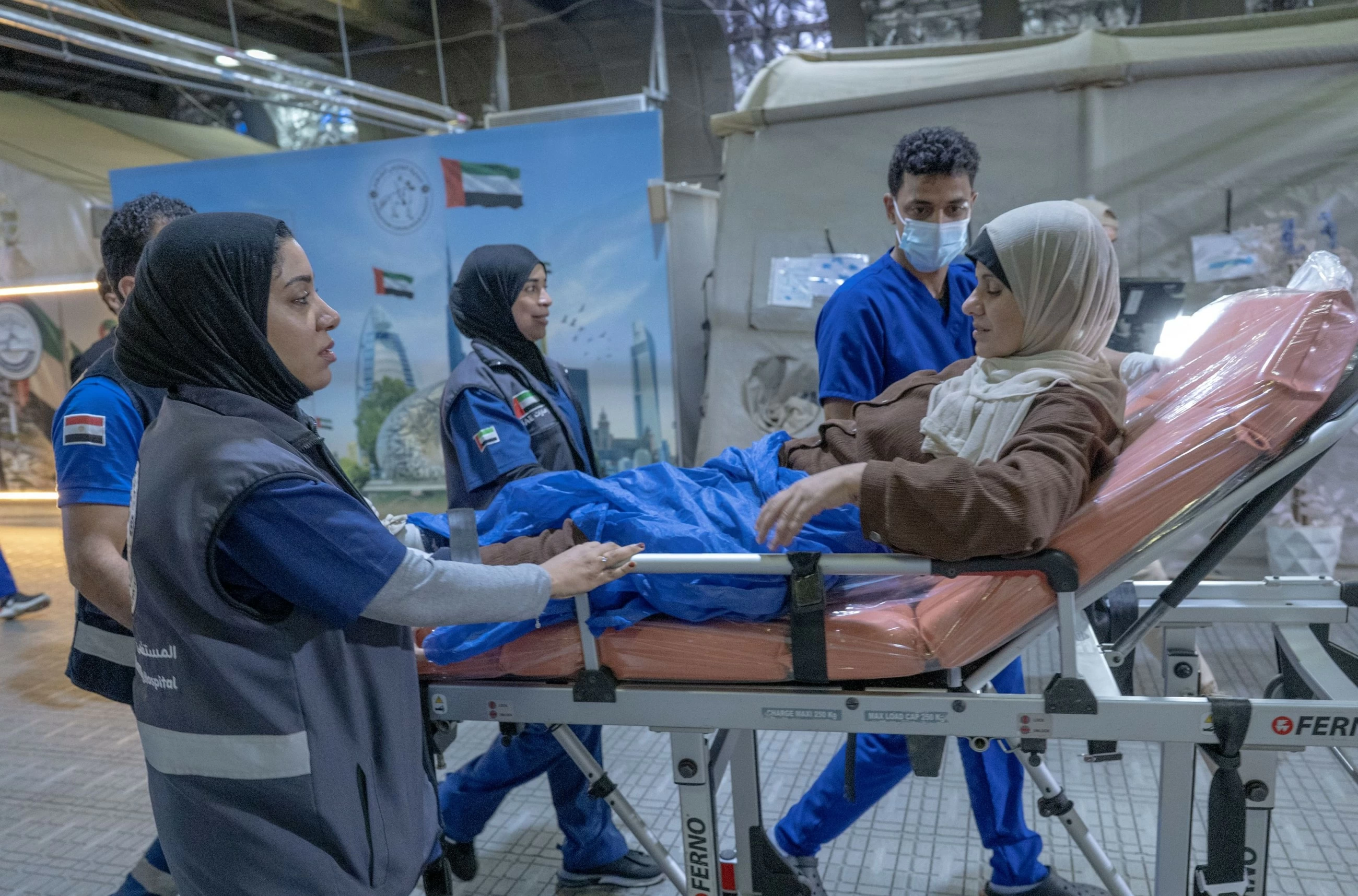 UAE's Floating Hospital in Al Arish receives five new cases from Gaza Strip