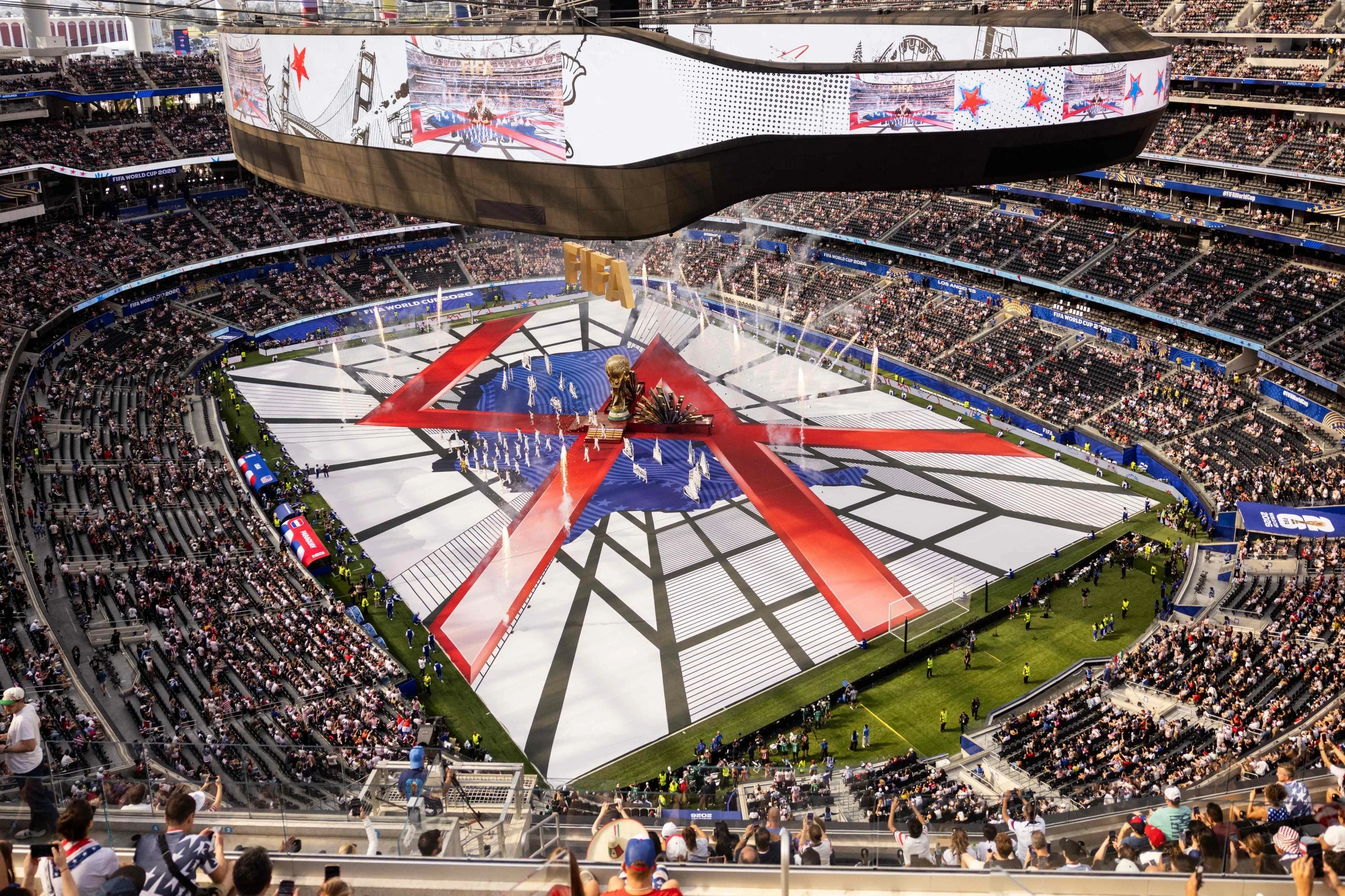 World Cup begins in USA with Hollywood-style opening ceremony