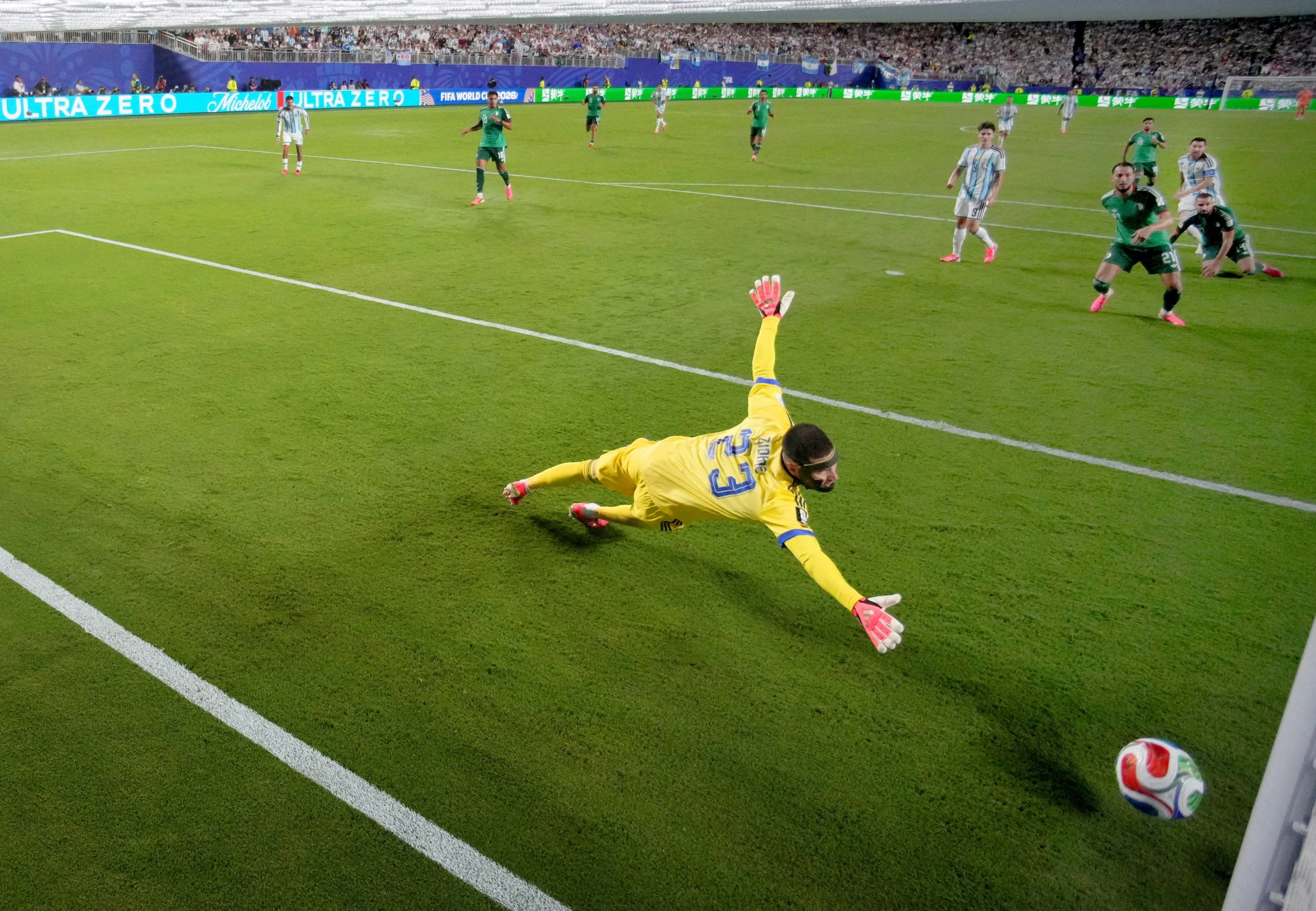 Lionel Messi ties men's World Cup goals record with a hat trick as Argentina tops Algeria