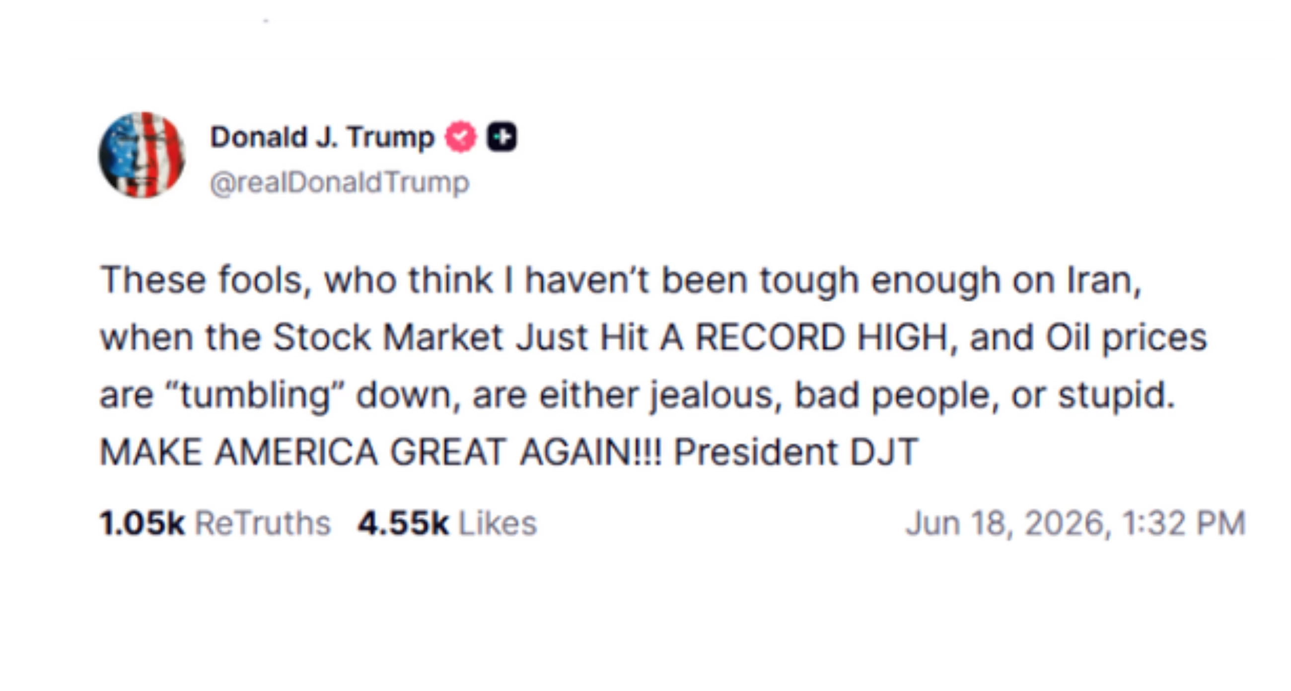 Trump says 'fools' who criticise Iran deal are 'jealous, bad people, or stupid'