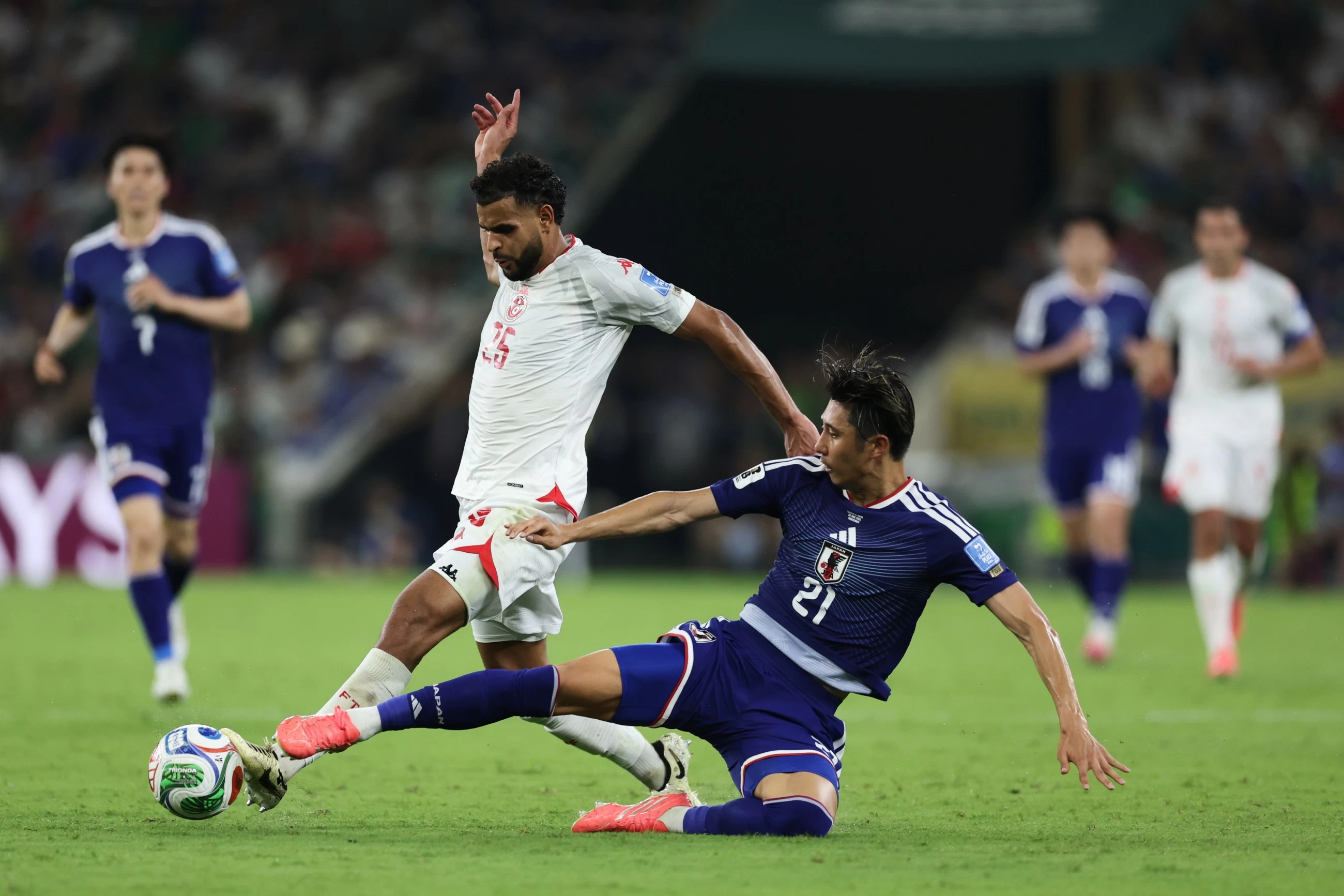 Japan stroll to victory over Tunisia in World Cup's 1,000th game