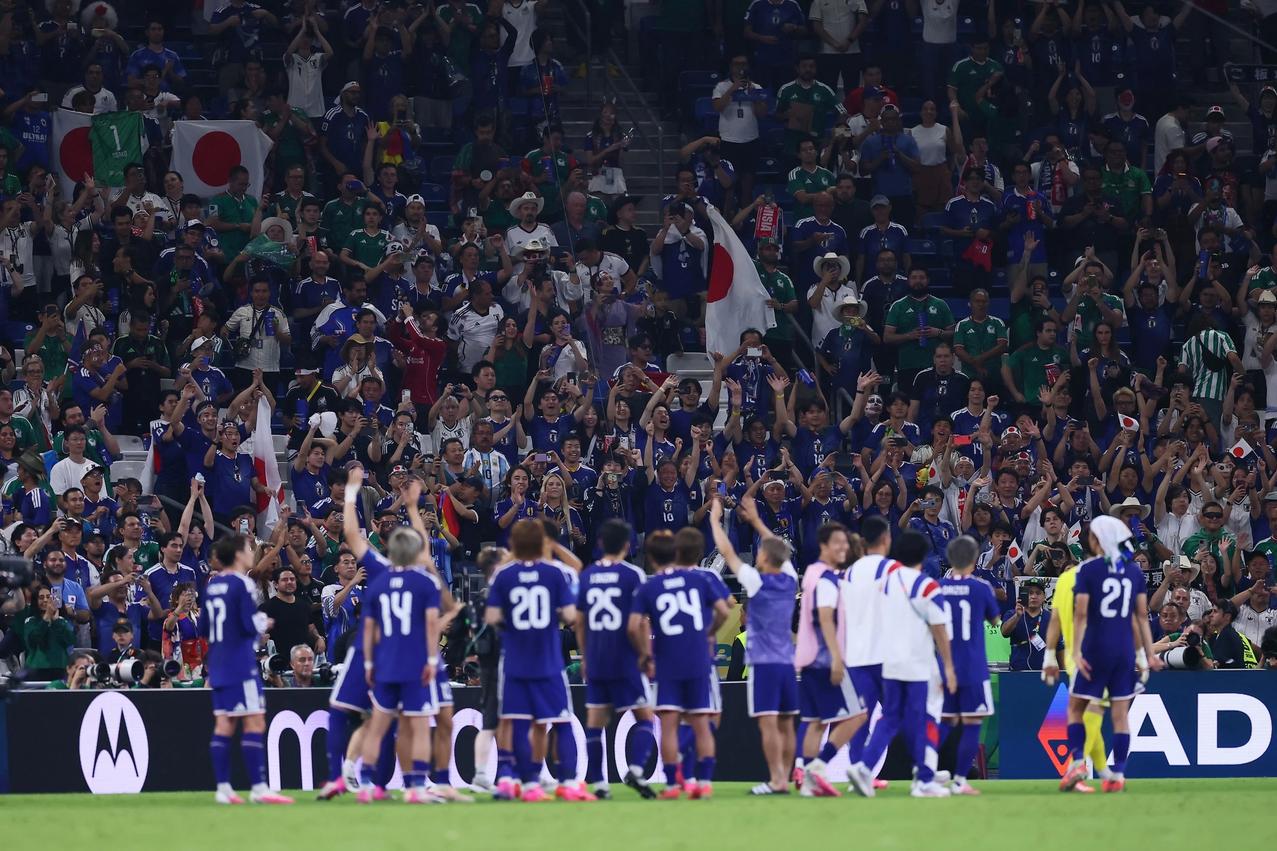 Japan stroll to victory over Tunisia in World Cup's 1,000th game