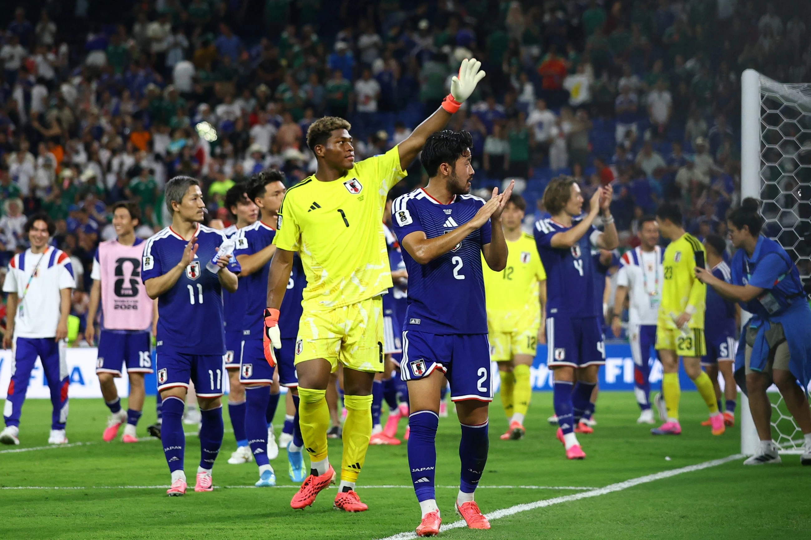 Japan stroll to victory over Tunisia in World Cup's 1,000th game