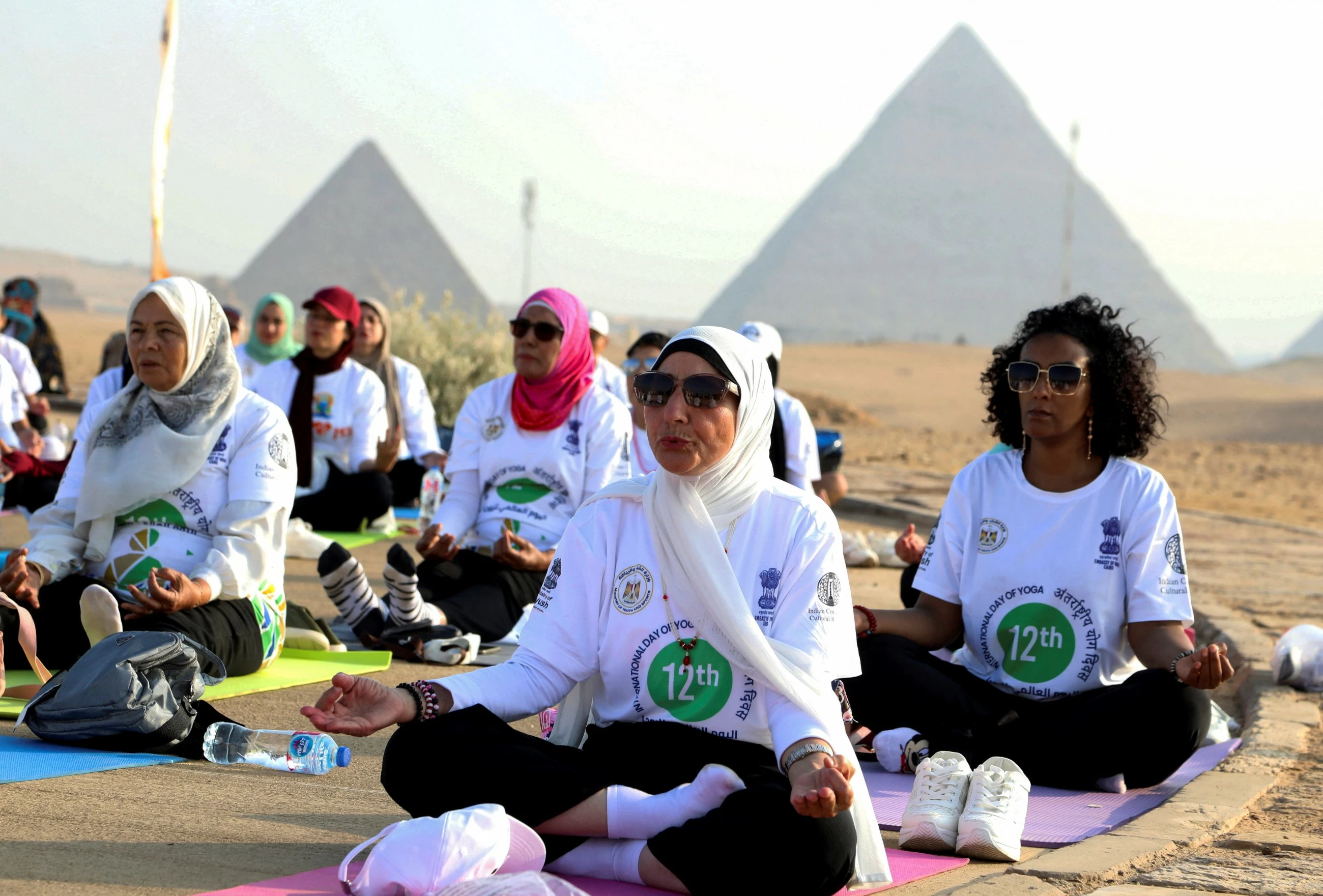 Yoga grips whole world, from Jebel Hafeet to Pyramids of Giza