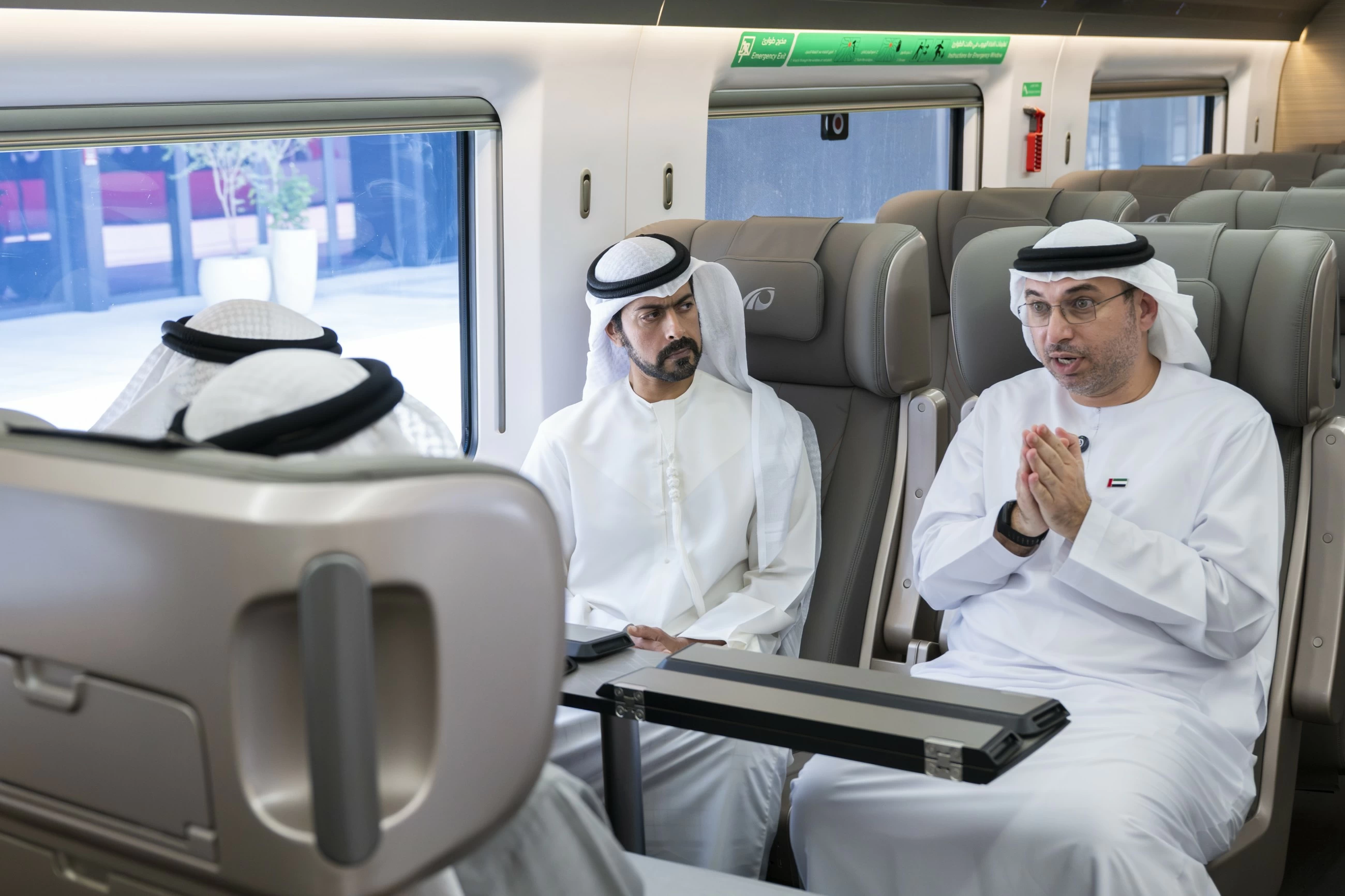 Sheikh Khaled inaugurates MBZ City Passenger Train Station