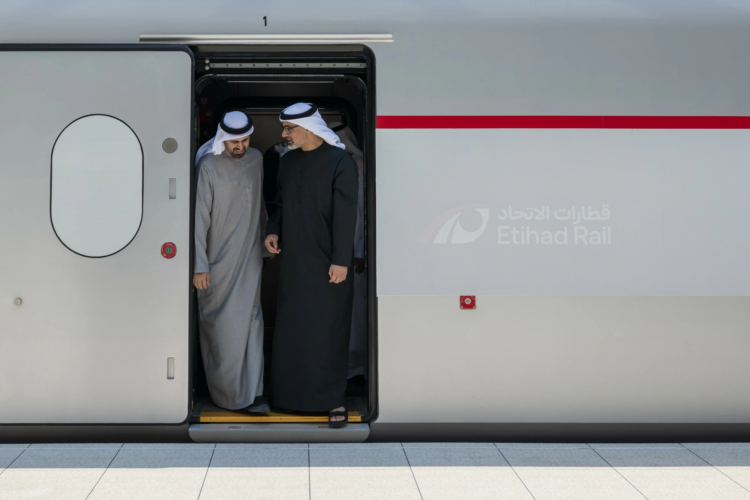 Sheikh Khaled inaugurates MBZ City Passenger Train Station