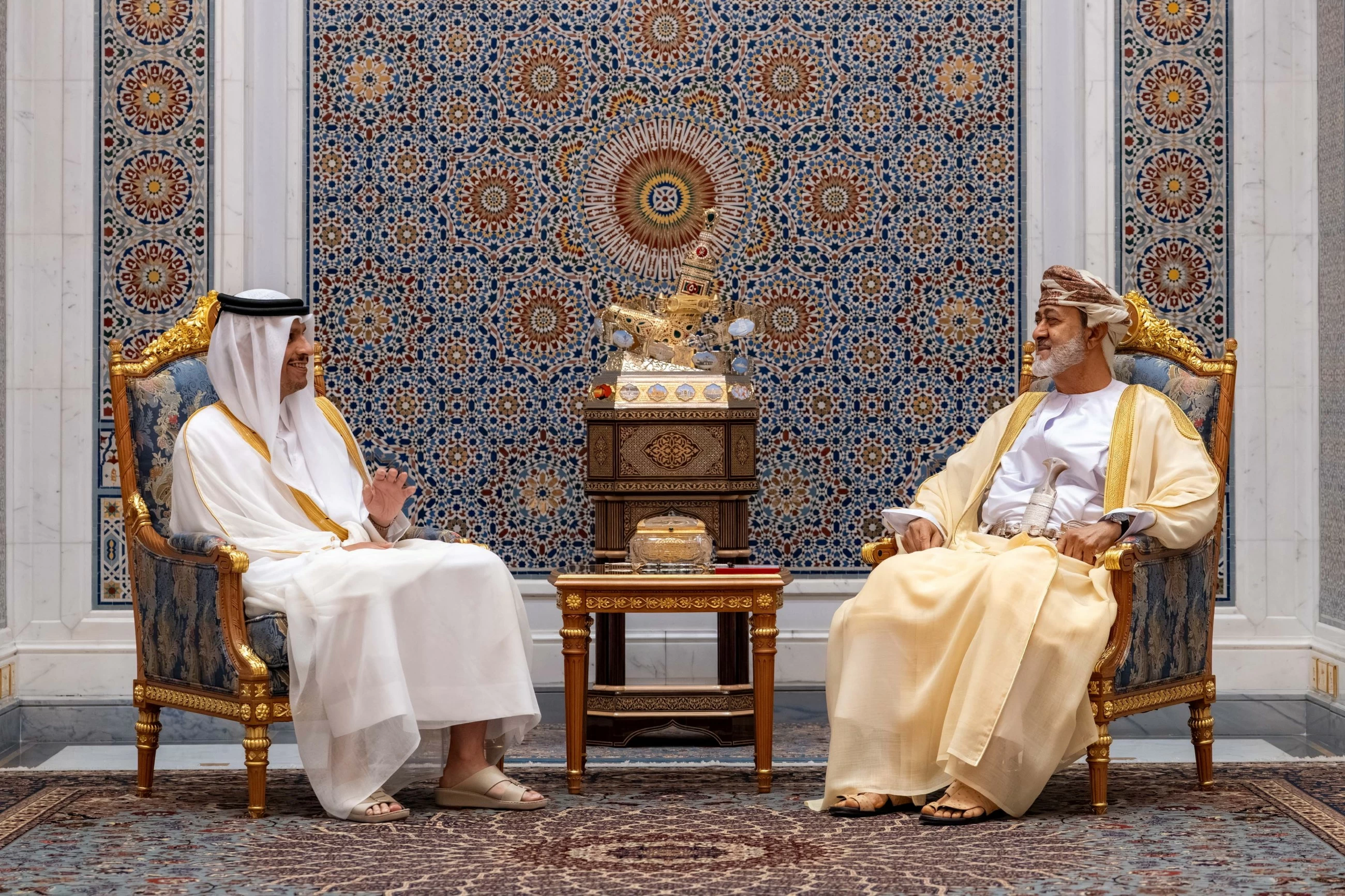 Roman Qatar Qatar PM in Oman to prepare for talks between Gulf, Iran on Hormuz