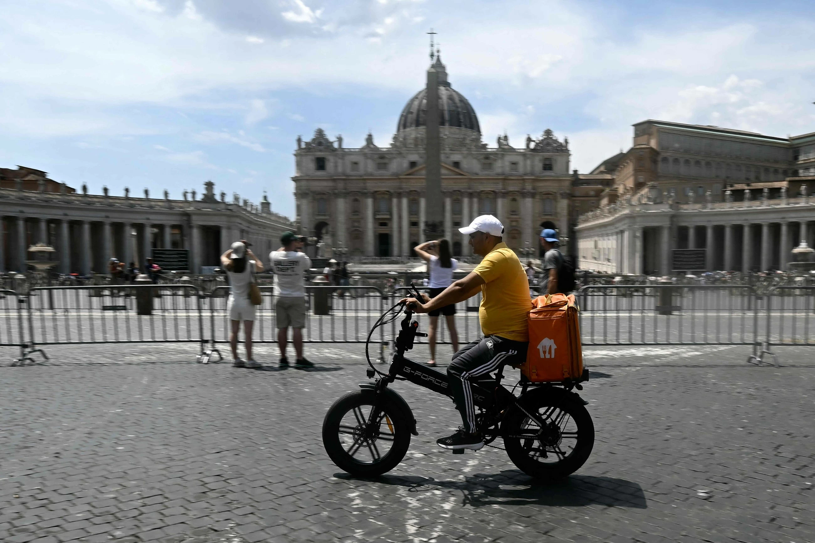 'You have to work:' Delivery riders brave Rome heat for survival