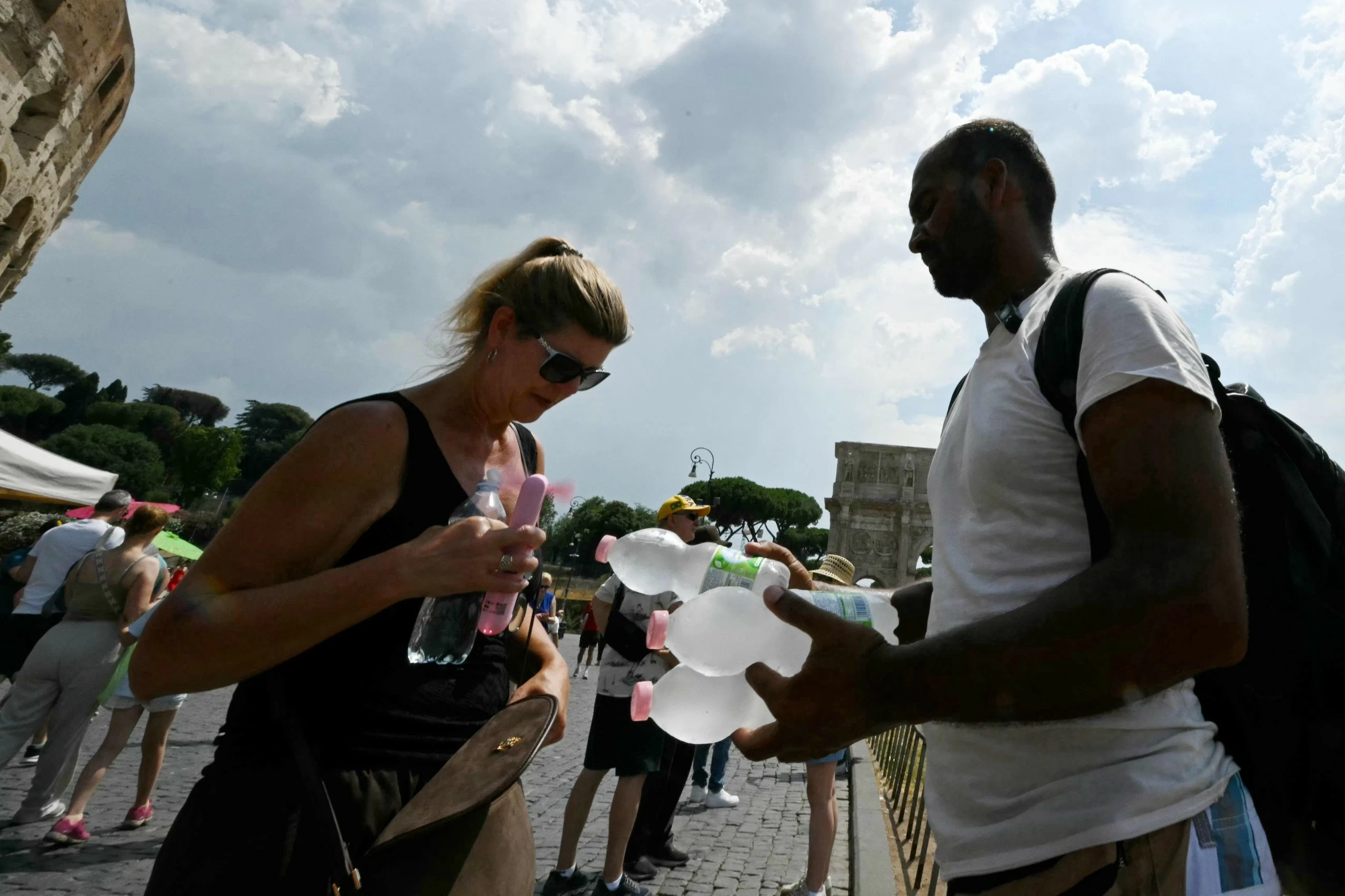 'You have to work:' Delivery riders brave Rome heat for survival