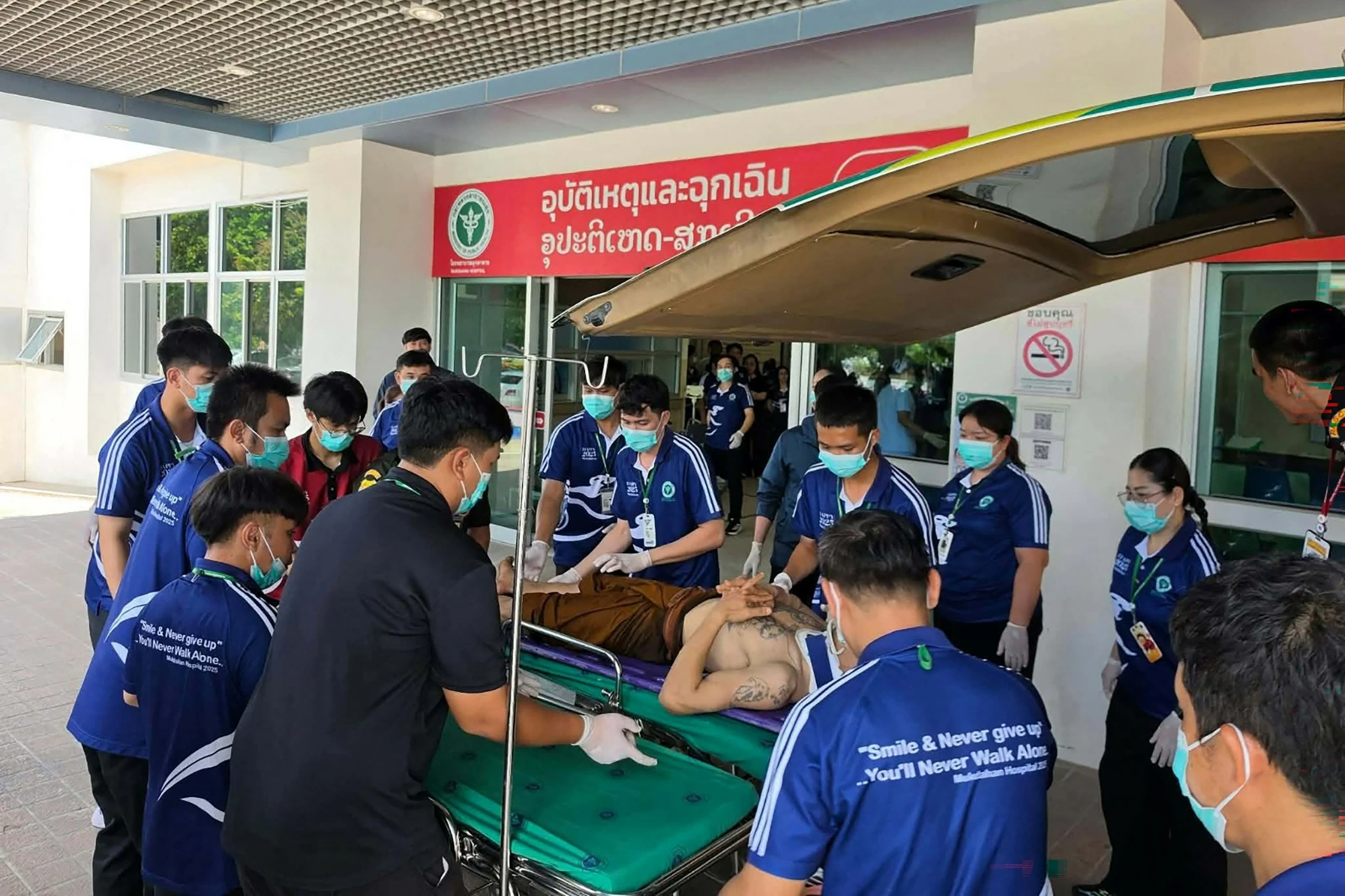 Nine Thai monks killed after 11-year-old boy drives truck into Buddhist procession