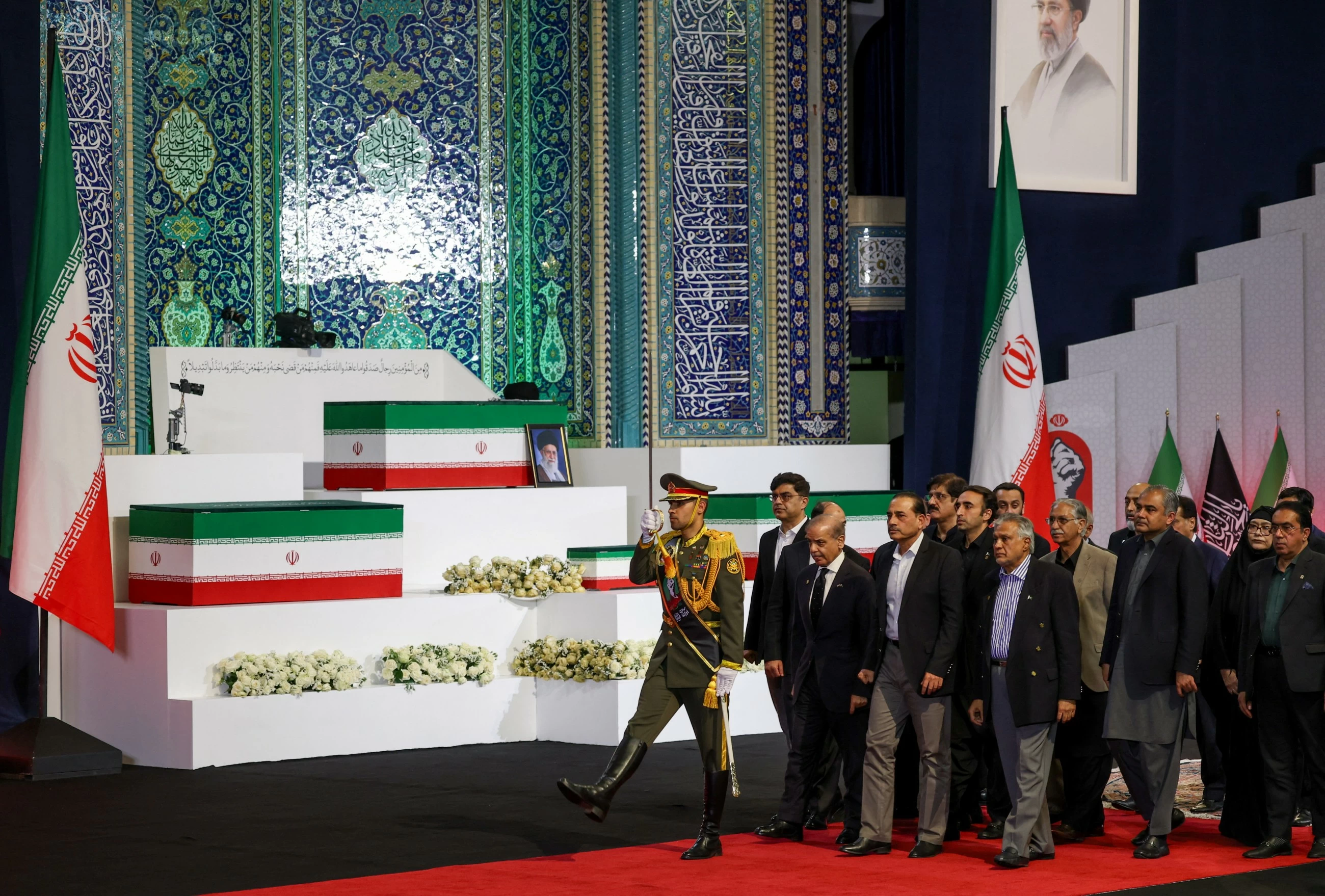 Pakistani PM pays respects at Khamenei farewell funeral ceremony in Tehran