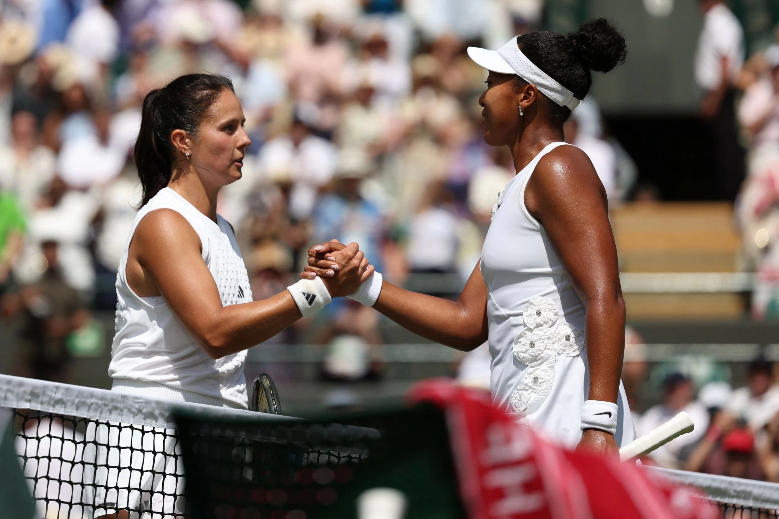 Naomi Osaka gets win at Wimbledon after she gives young daughter a 'timeout' on her birthday