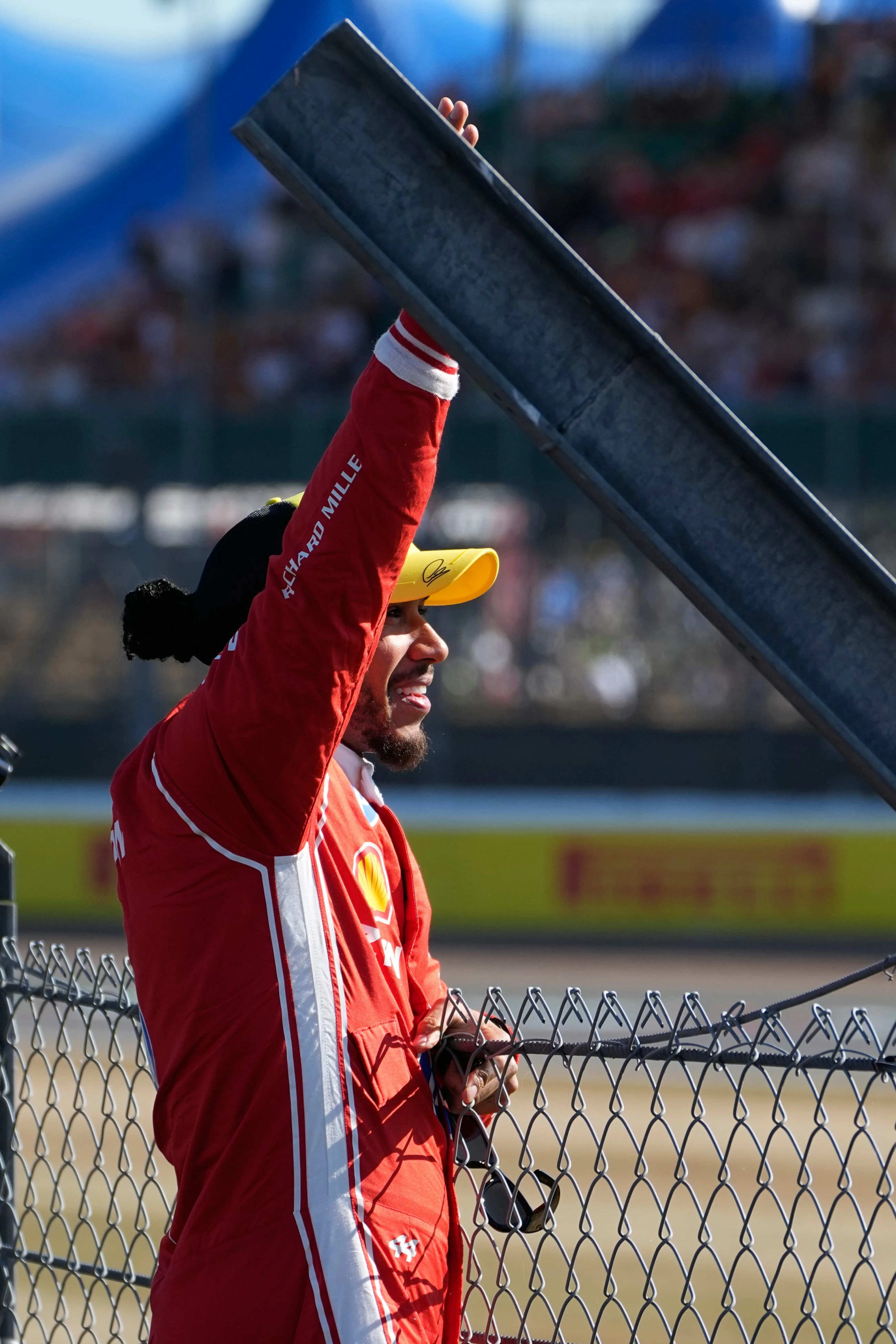 Ecstatic Hamilton puts Ferrari on pole for Silverstone sprint