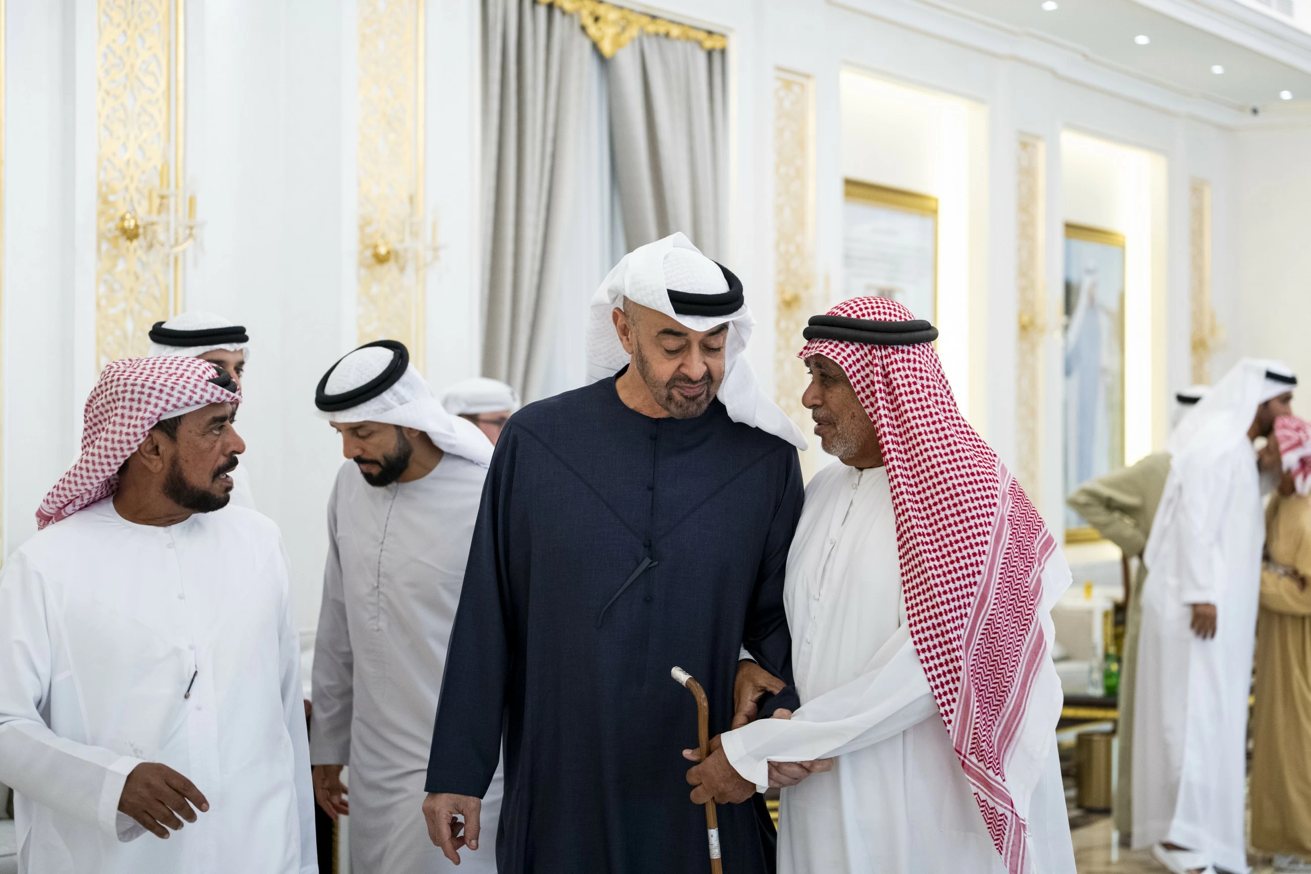 President Sheikh Mohamed visits Saif Miftah Al Neyadi and family in Al Ain
