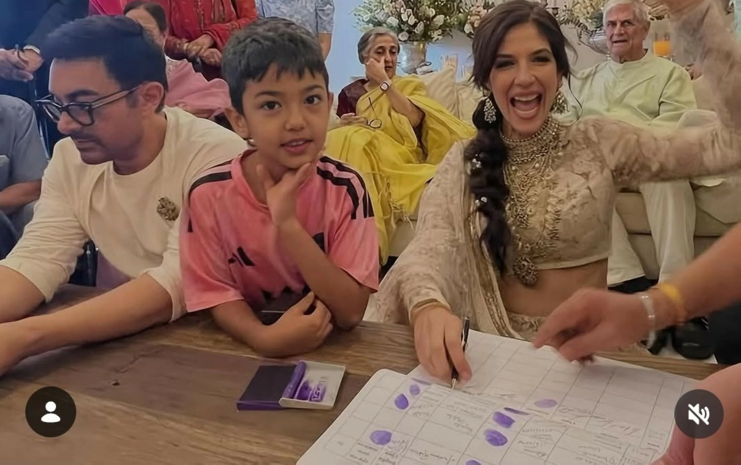 VIDEO: Aamir Khan gets married for 3rd time, children Ira, Junaid, Azad attend ceremony