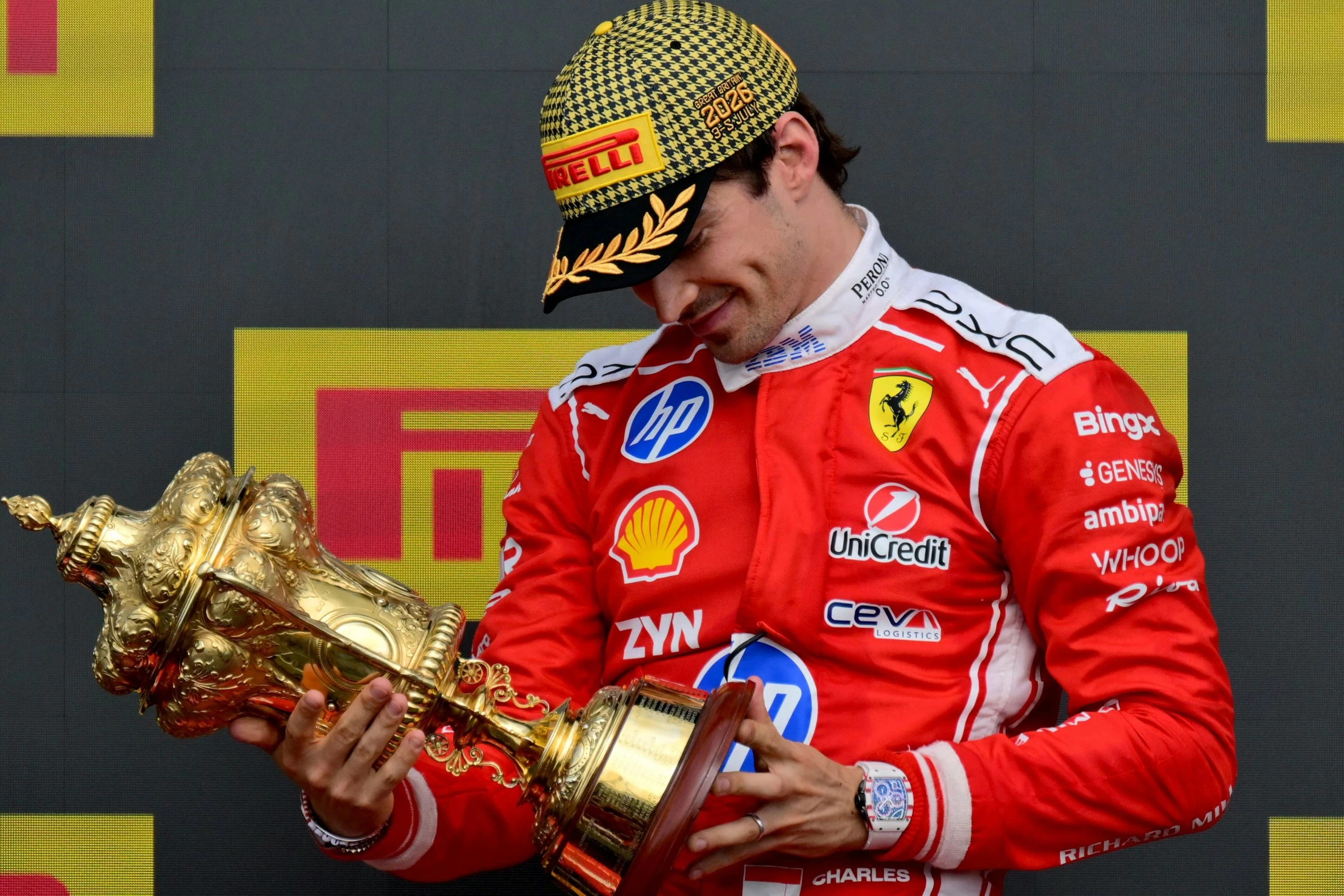 Leclerc wins British GP as F1 leader Antonelli fails to score