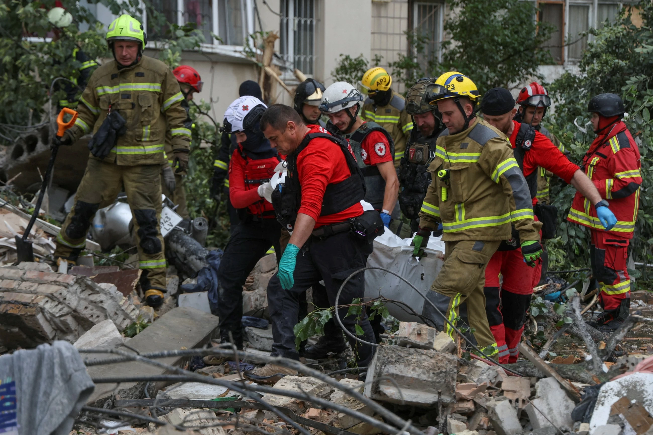 Russian missile and drone attack on Ukraine's capital kills 11