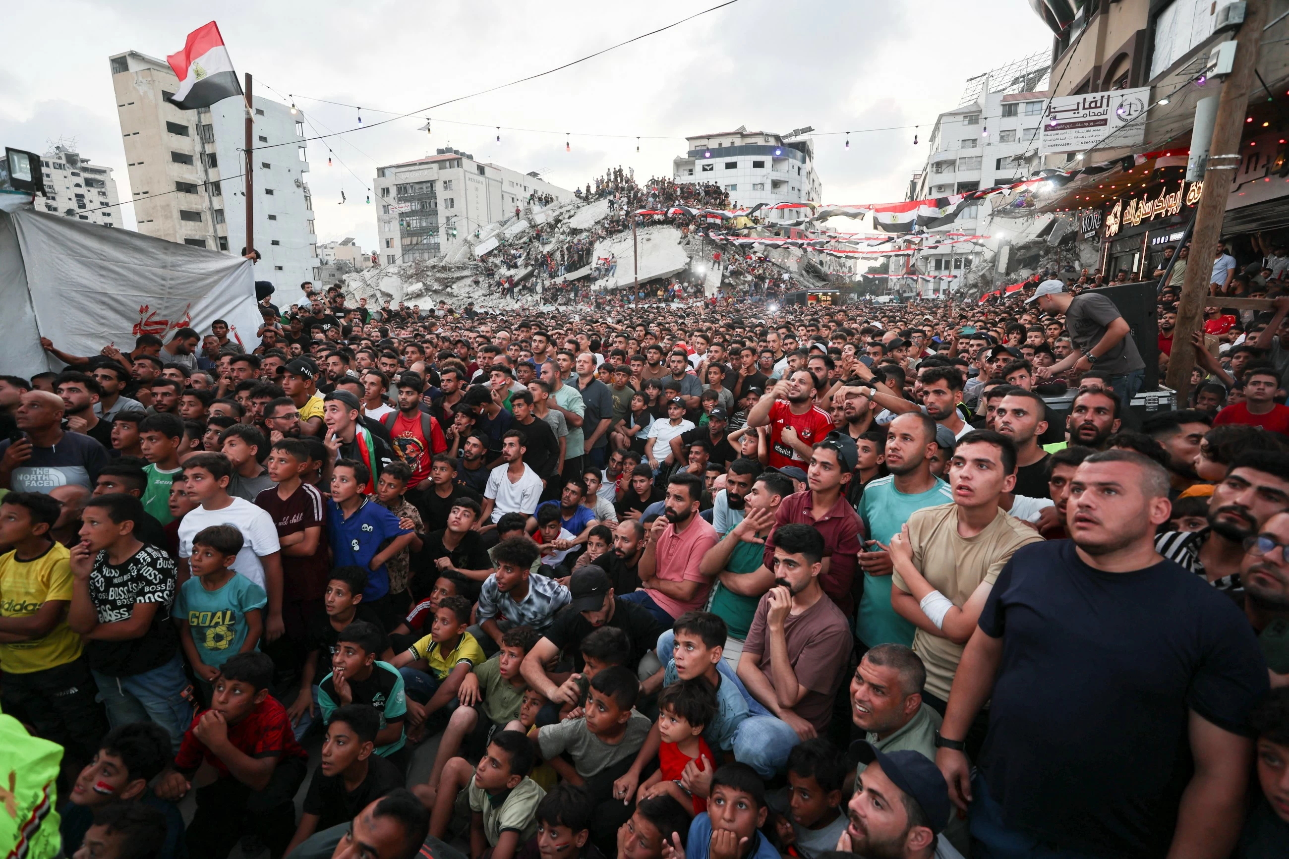 Gazans mourn aid worker killed by Israel who brought them the World Cup