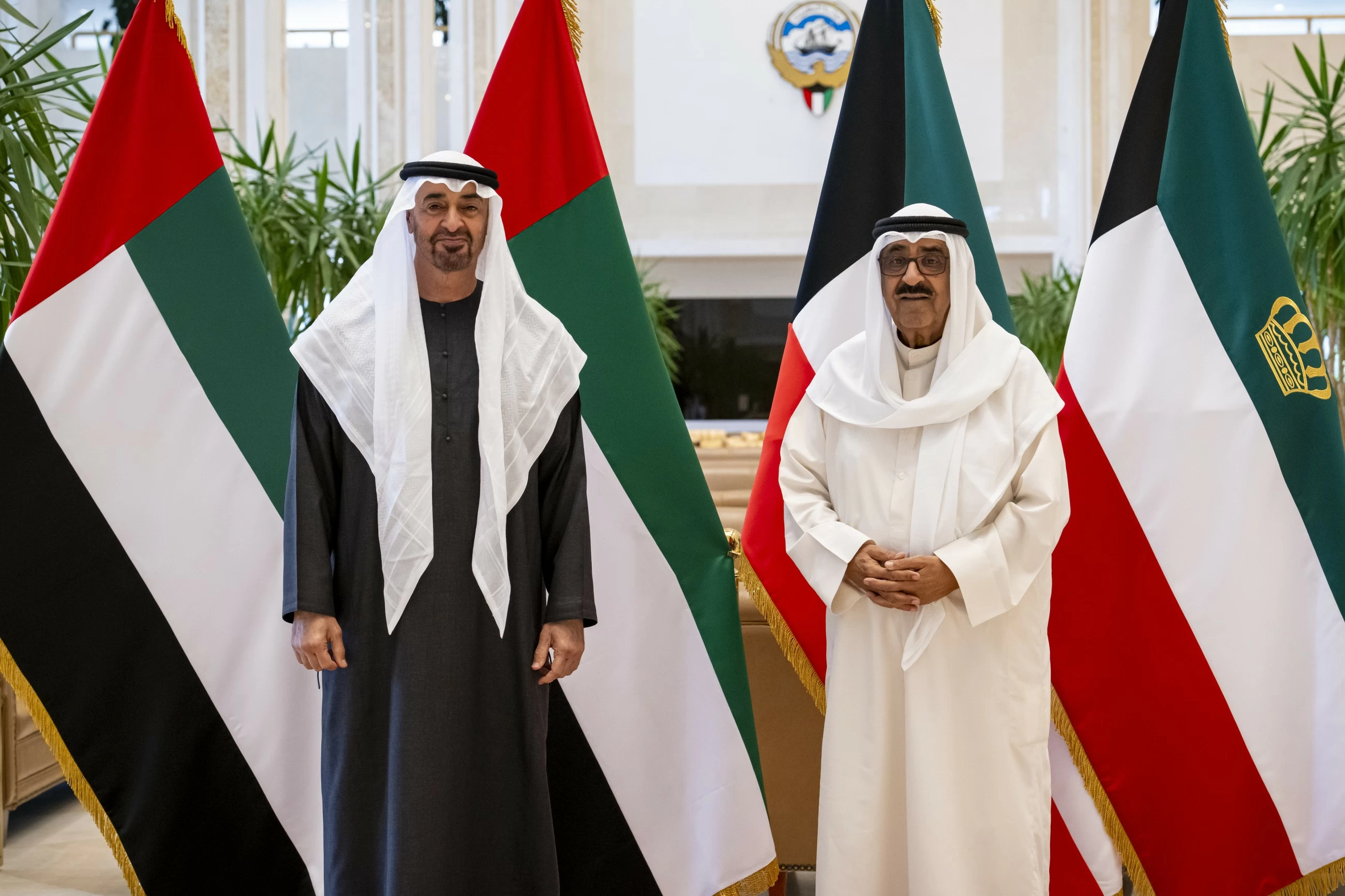 UAE President and Emir of Kuwait discuss strengthening bilateral cooperation