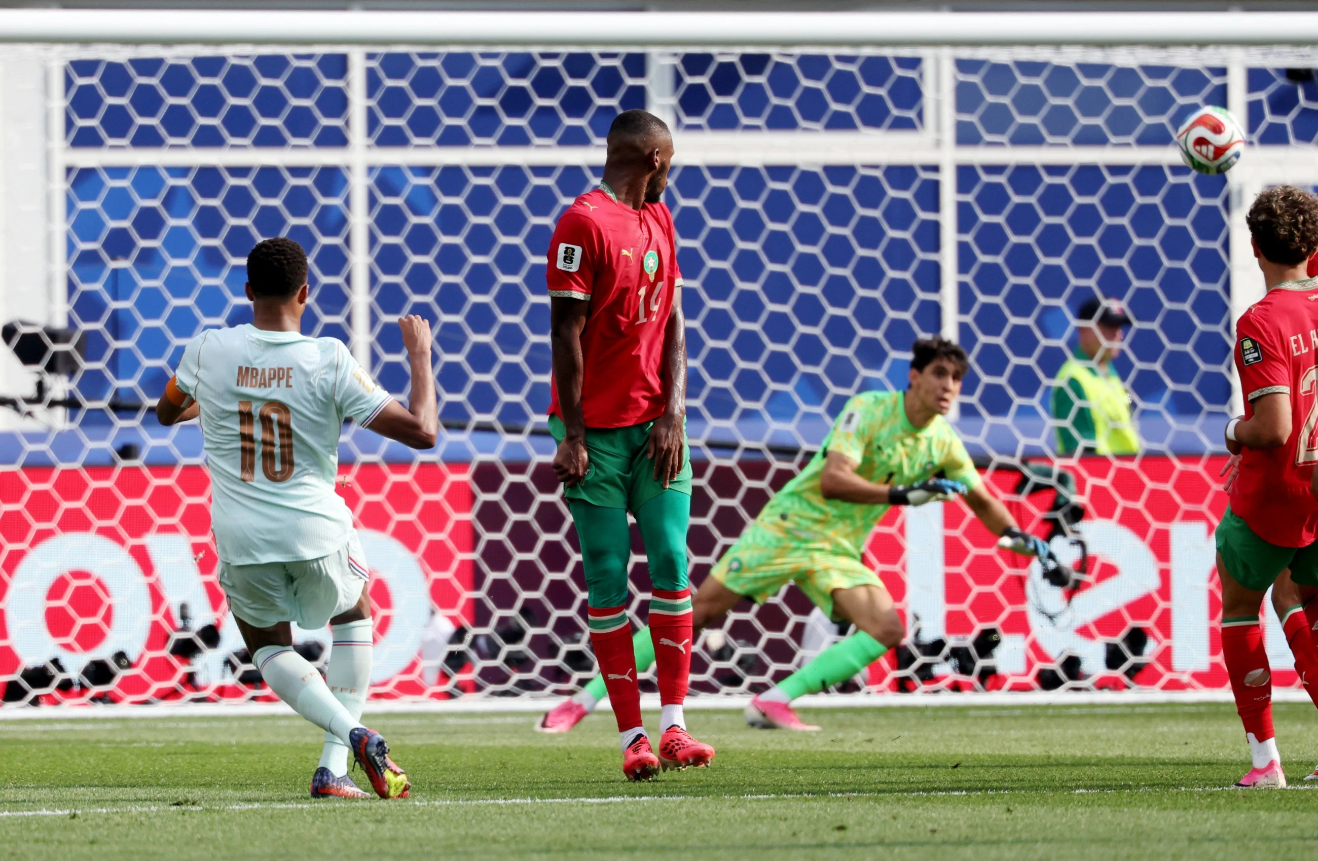 Mbappé scores his 8th World Cup goal before leaving game with a 'slight' ankle injury
