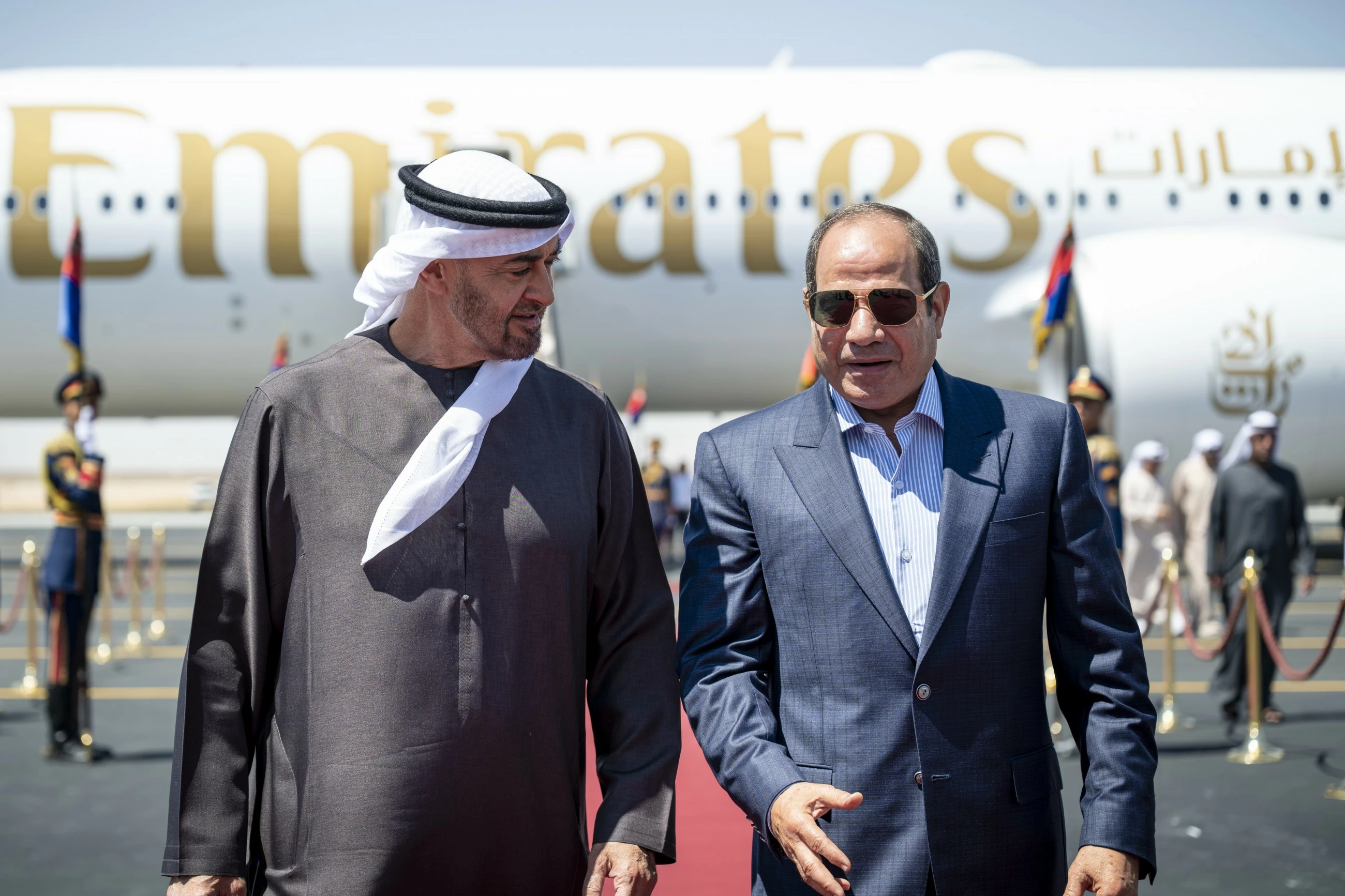 UAE President Sheikh Mohamed arrives in Al Alamein on fraternal visit and holds talks with Egyptian leader Sisi