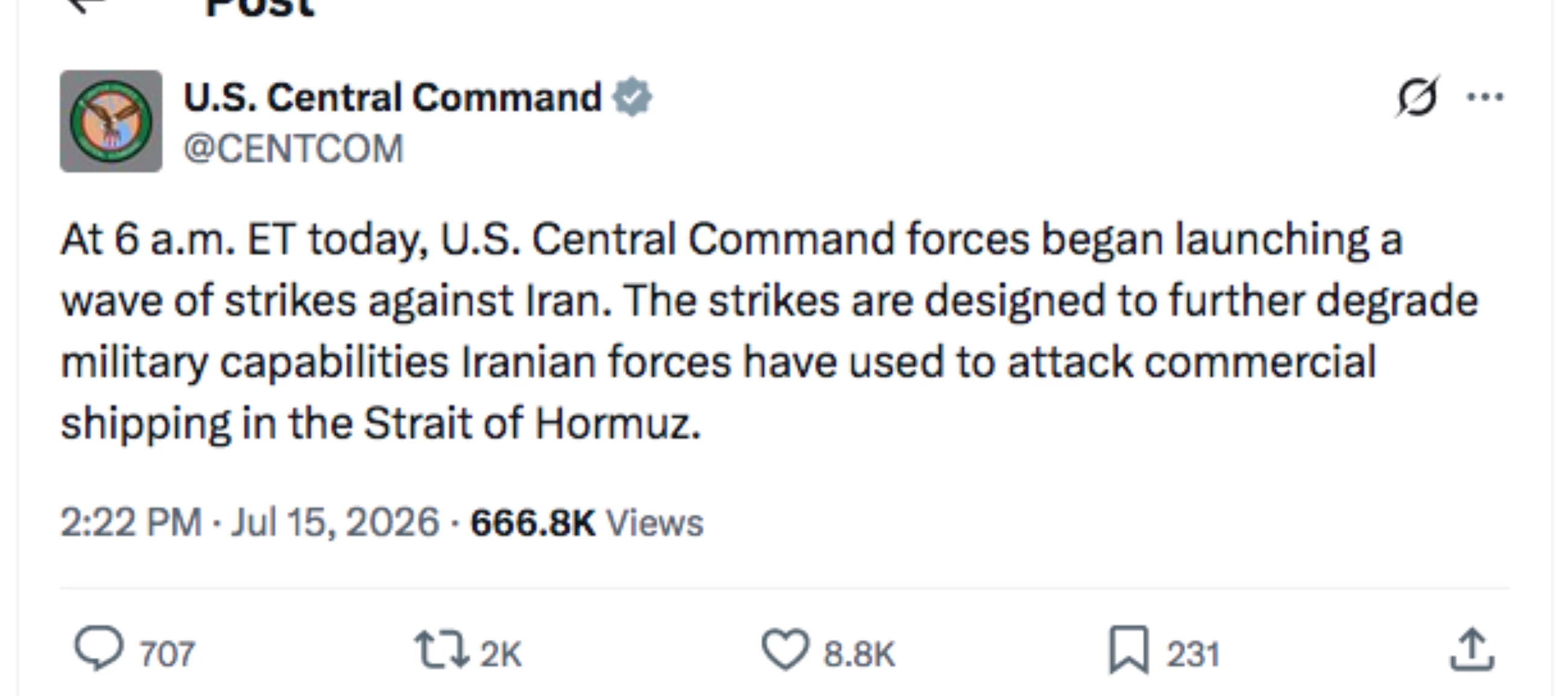 US launches fresh wave of strikes targeting Iran's Greater Tunb Island