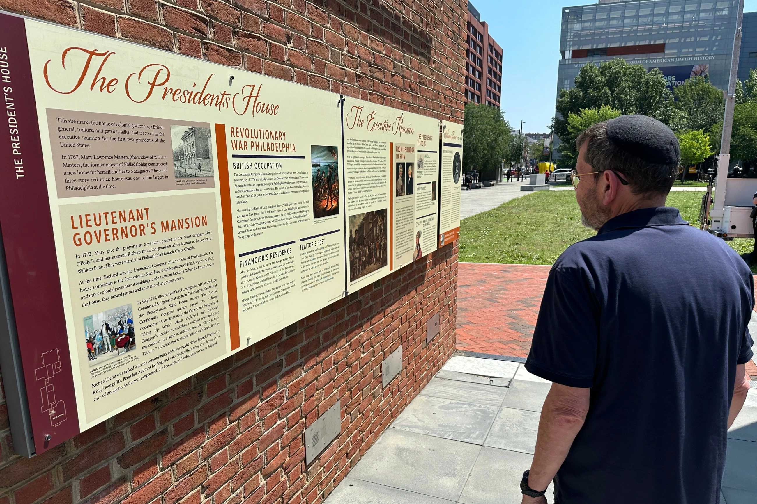 Federal government replaces slavery exhibition at Washington's home in Philadelphia