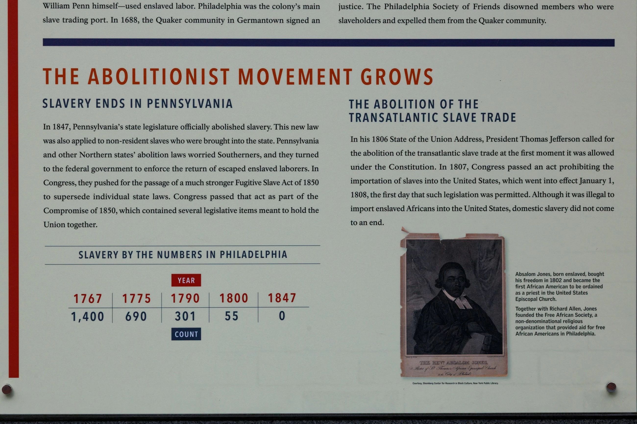 Federal government replaces slavery exhibition at Washington's home in Philadelphia