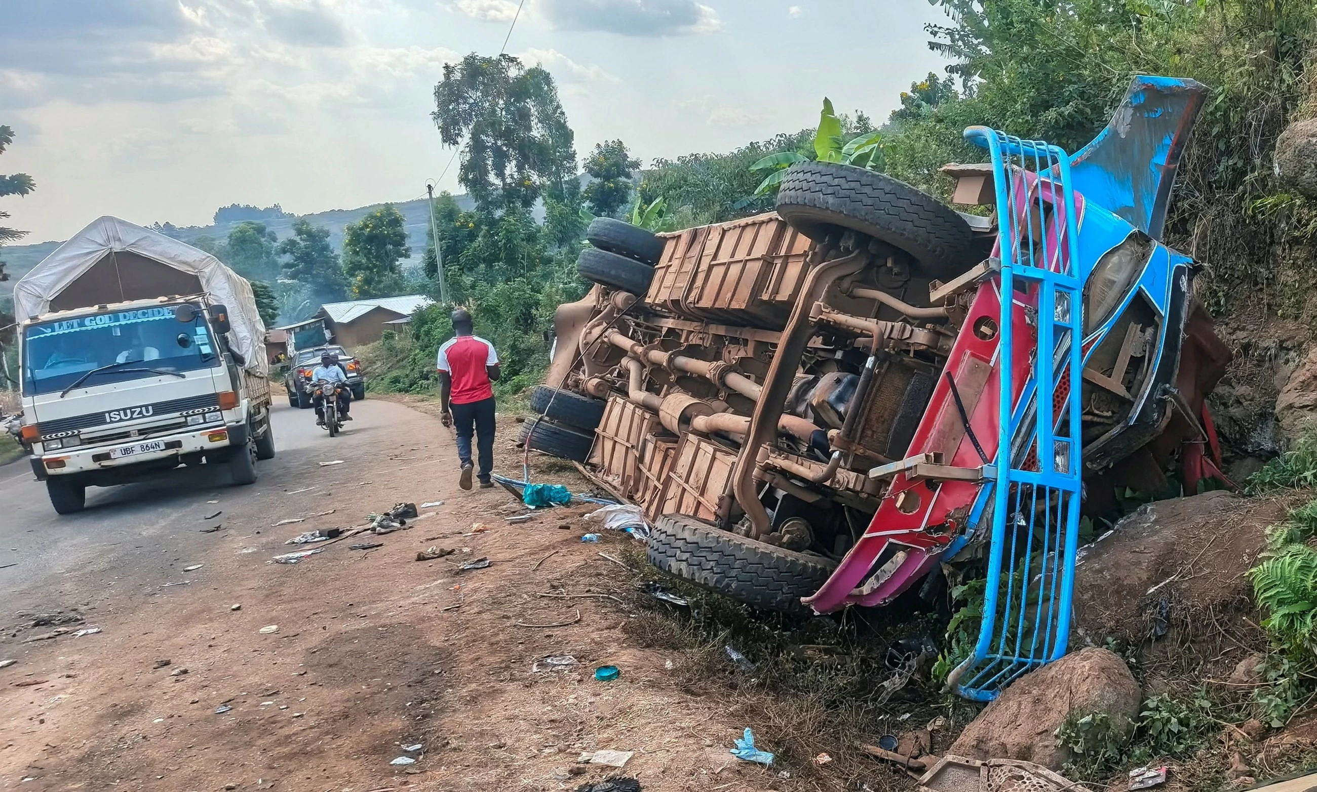 Uganda bans school trips after 24 killed in bus crash