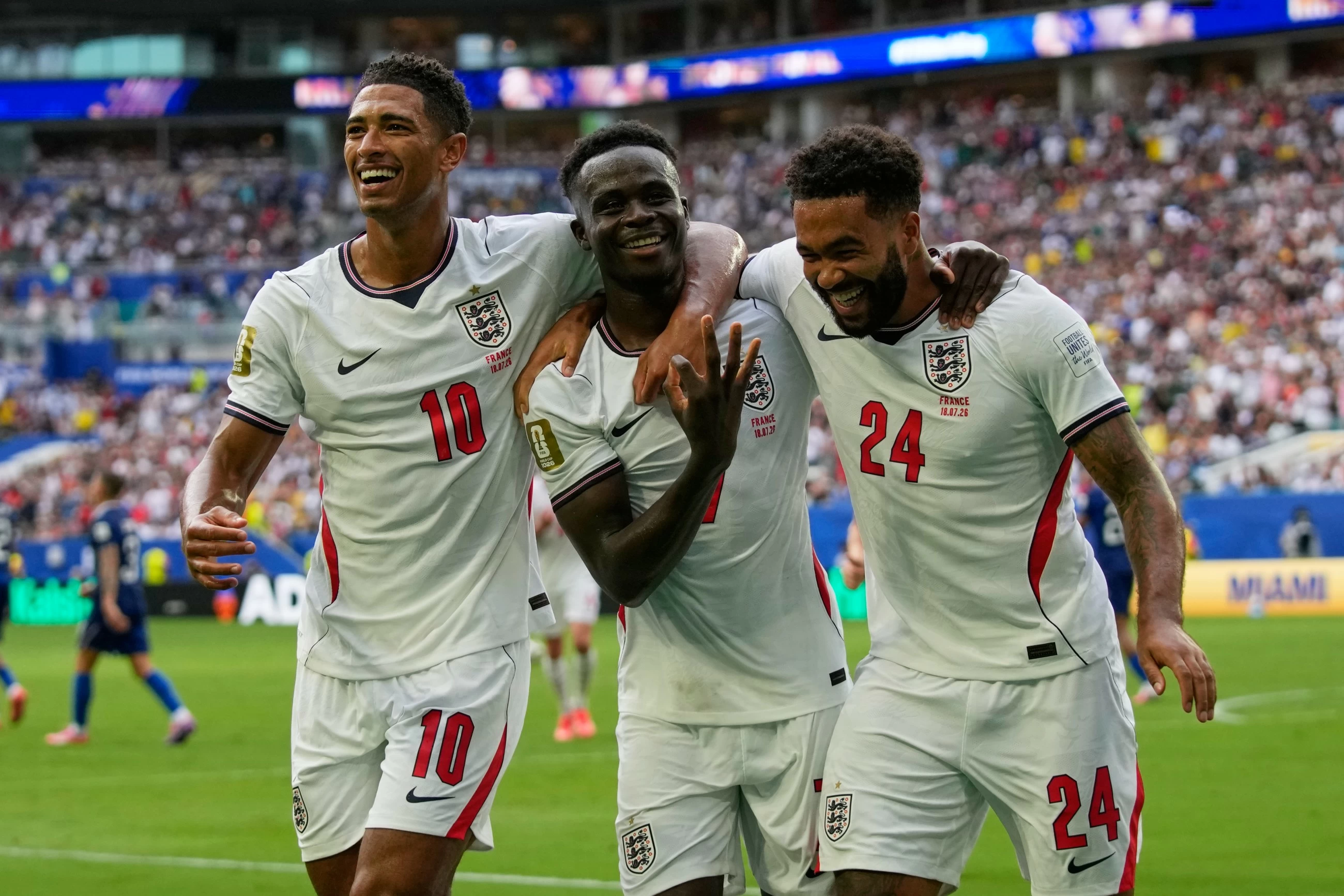 Bukayo Saka hat trick helps England top France in wild 3rd-place match