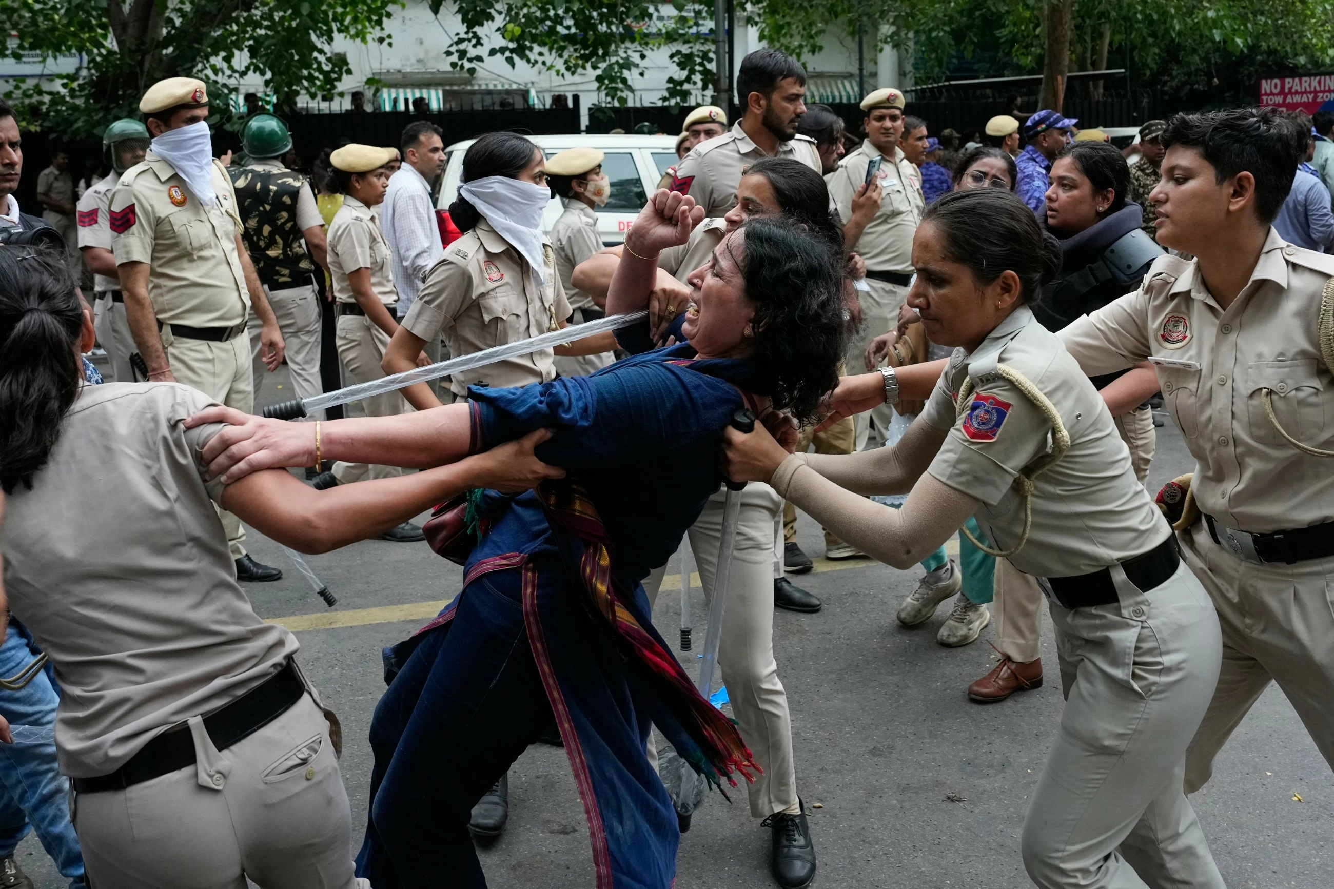 Police in India clash with youth-led Cockroach party supporters near Parliament