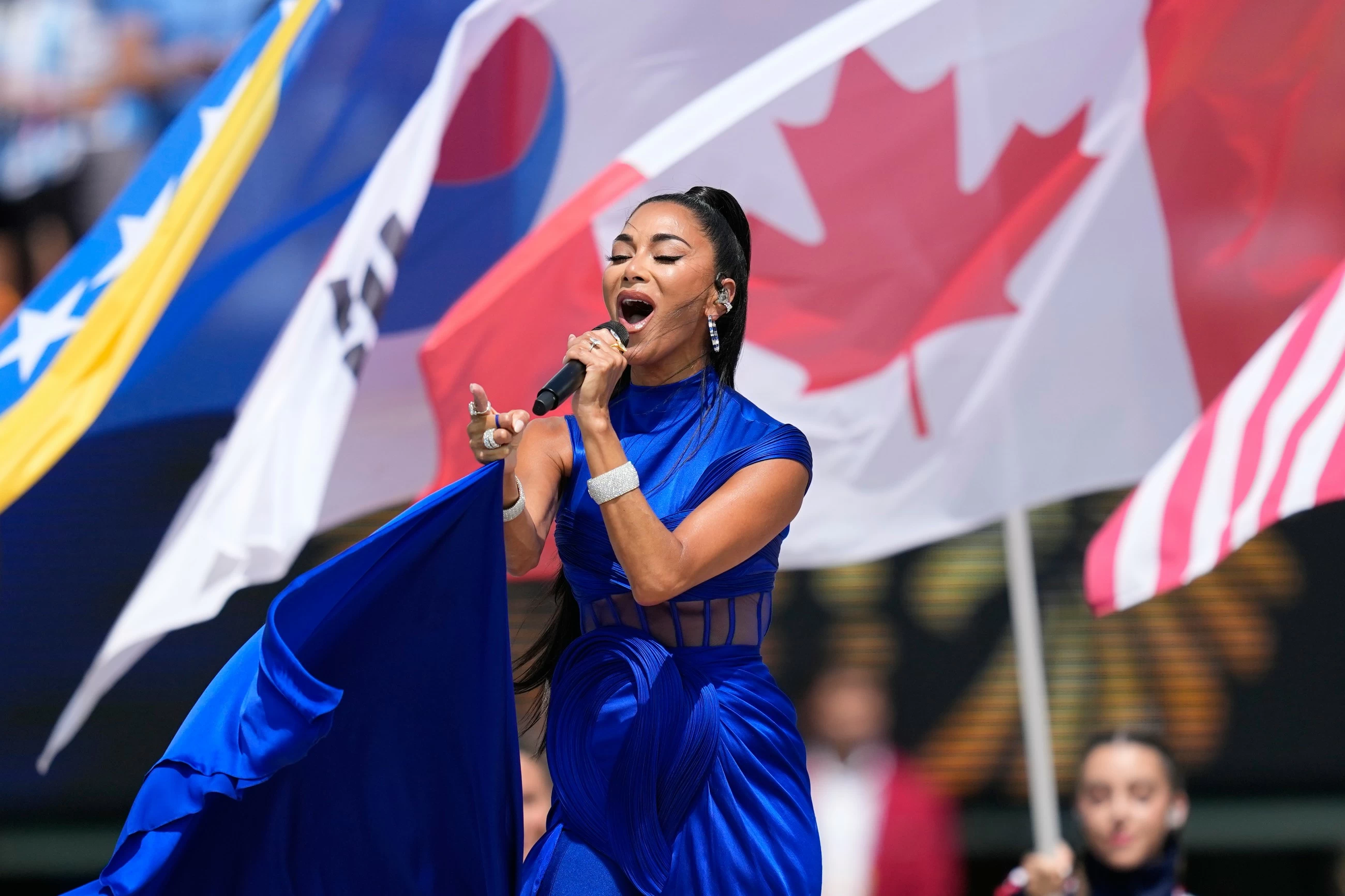 Singer Nicole Scherzinger on cloud nine