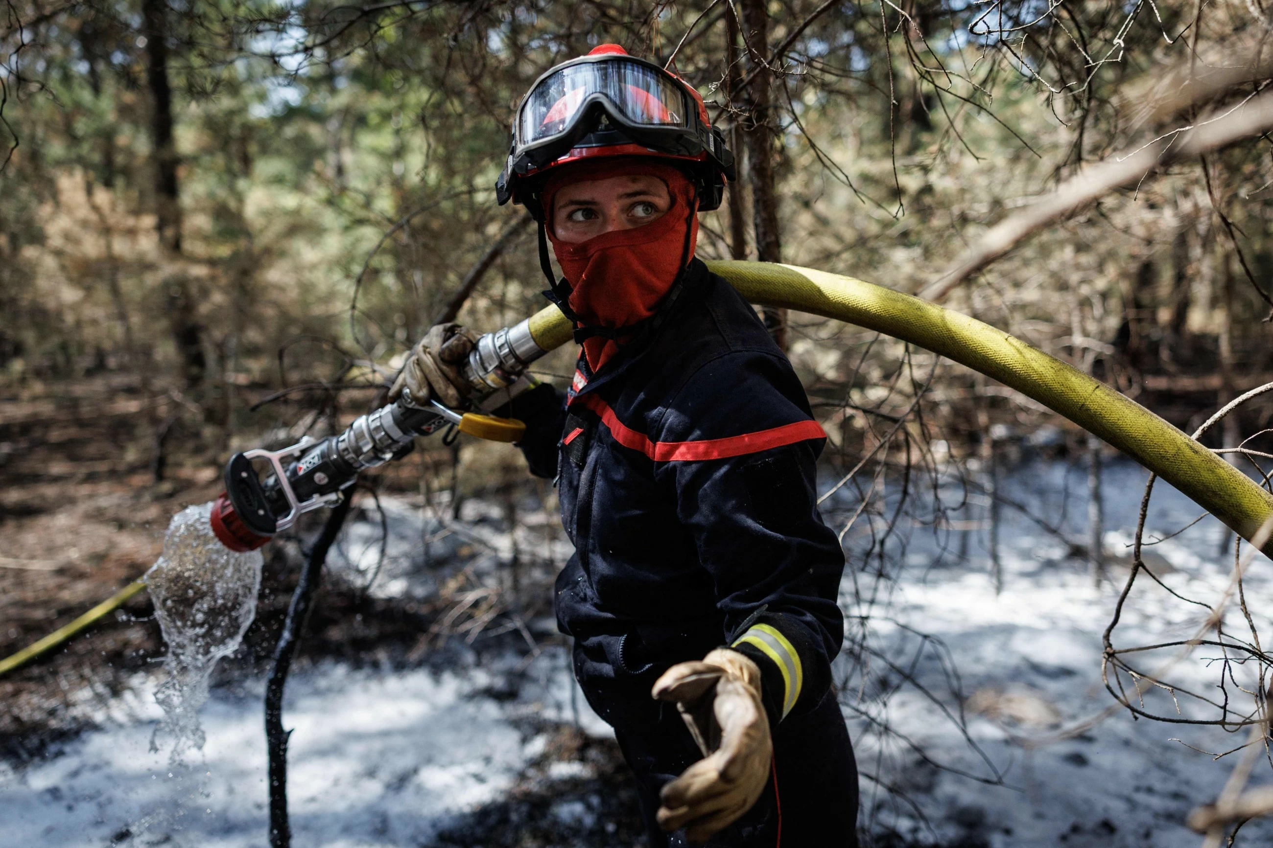 Hundreds flee as wildfire rips through southern France