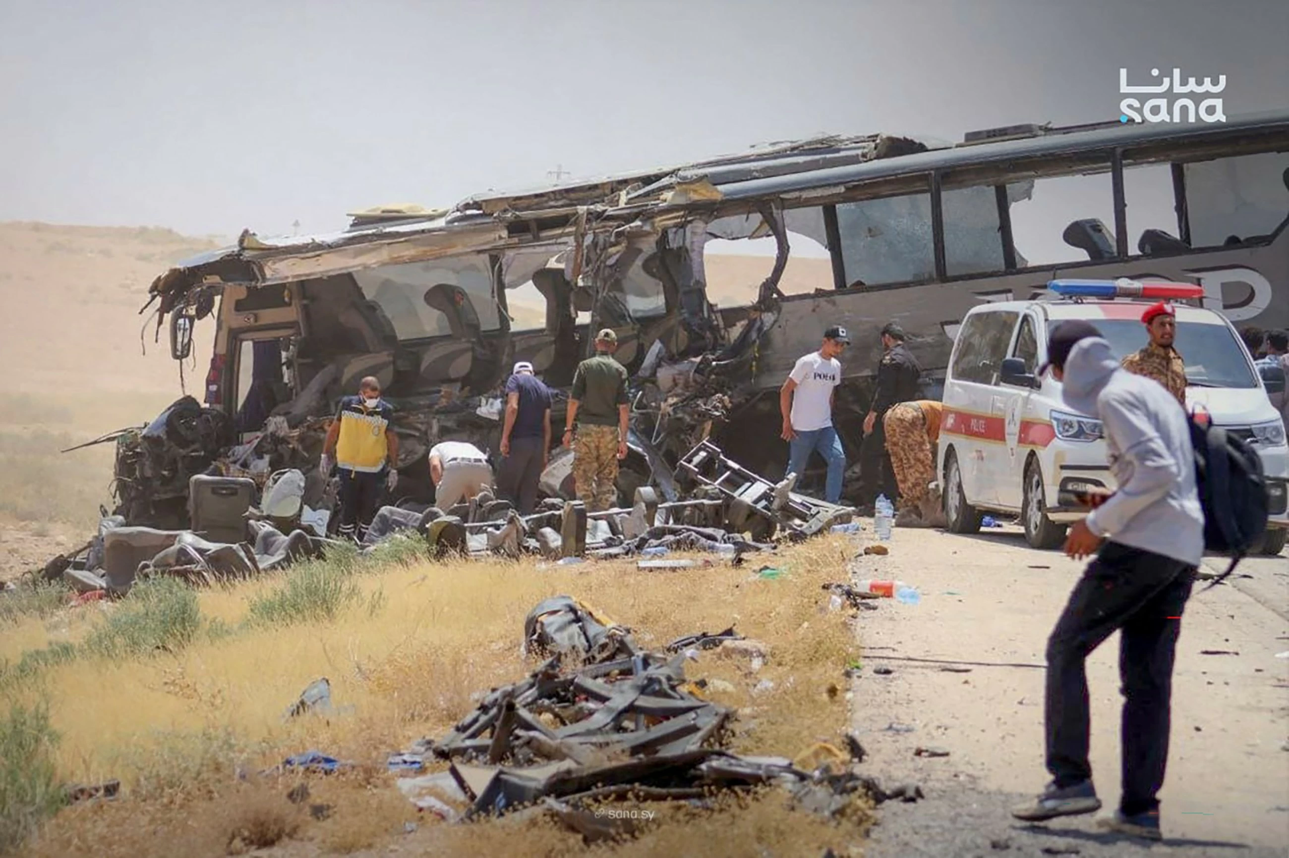 VIDEO: 35 killed, 30 injured in Syria bus collision