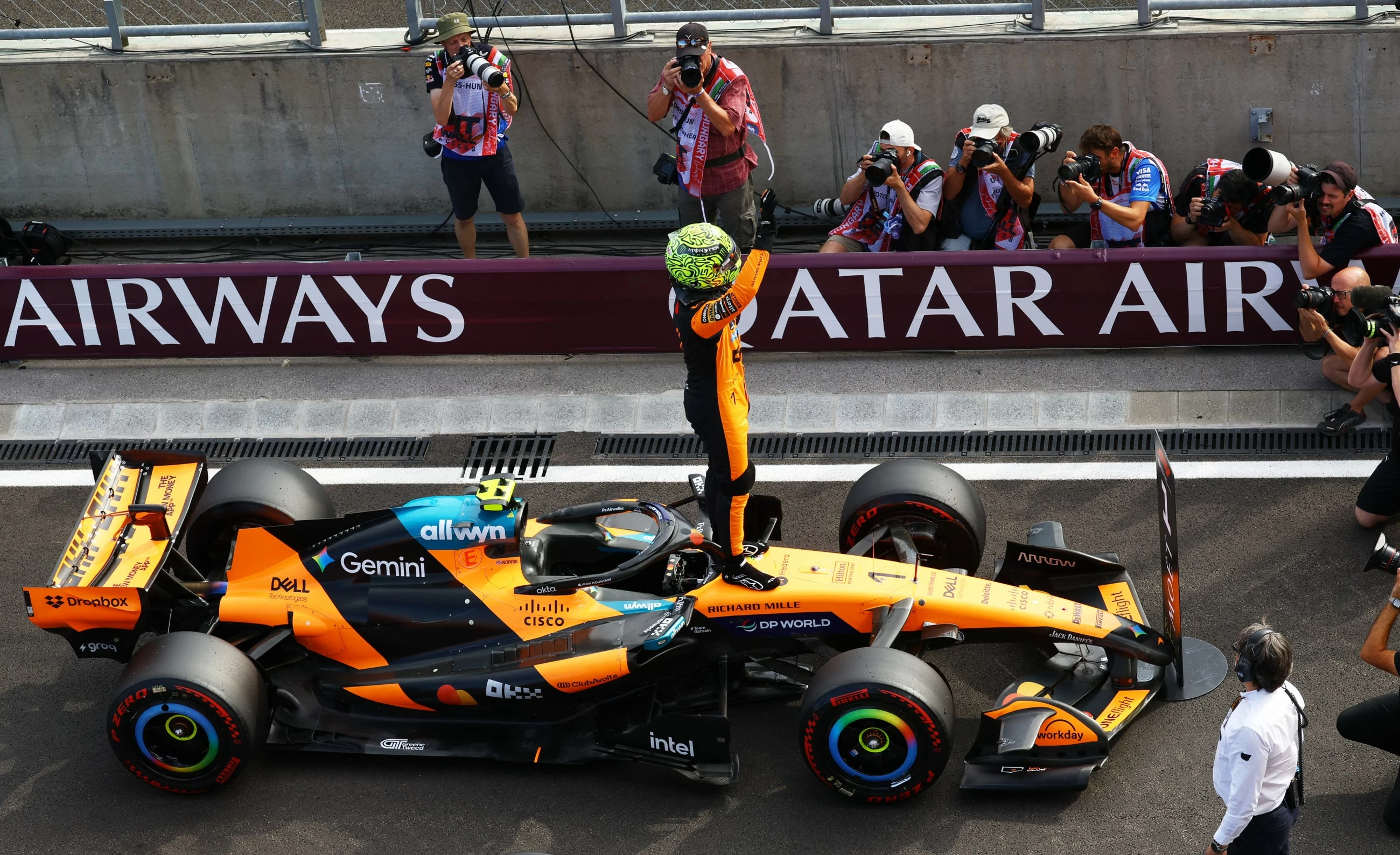 Norris snatches pole at Hungarian Grand Prix as Hamilton and Antonelli hit with penalties