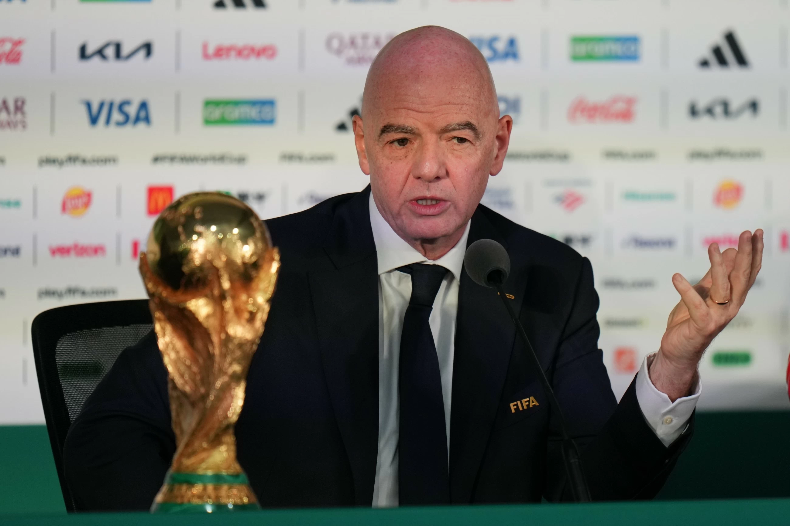 FIFA’s Gianni Infantino blasts critics; congressman accuses him of bribery