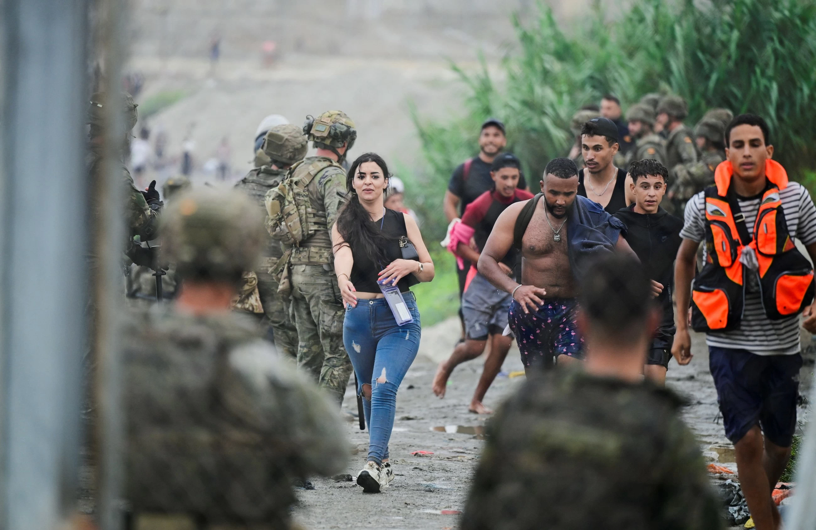 Nearly 50,000 migrants from Morocco cross into Spanish enclave of Ceuta in a single day