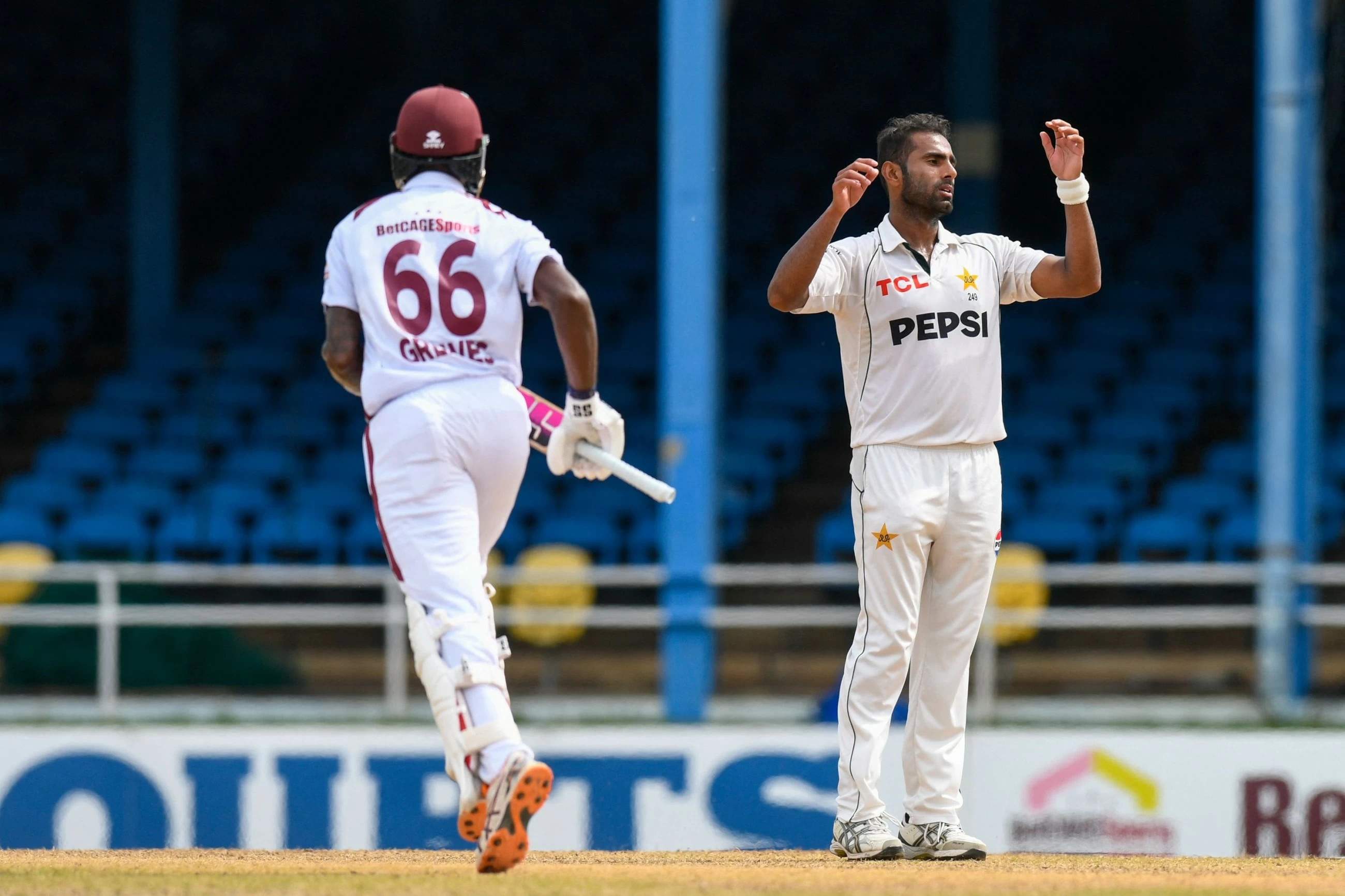 Greaves and Chase lead West Indies to 239-5 on opening day of 2nd Test against Pakistan